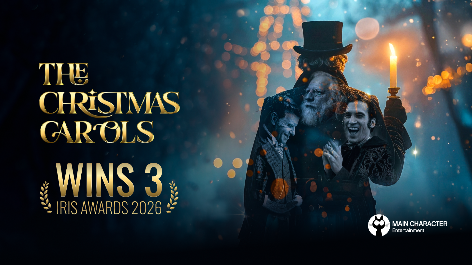 cover &#8220;THE CHRISTMAS CAROLS&#8221; WINS 3 IRIS AWARDS 2026