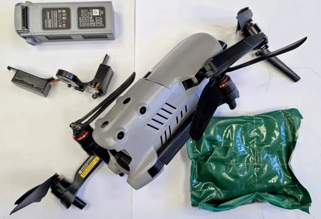 cover Drone carrying suspicious package intercepted at central prisons