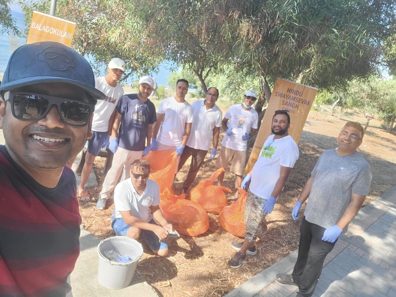 HSS Cyprus holds Dasoudi beach clean-up, to promote eco awareness, youth fitness, service