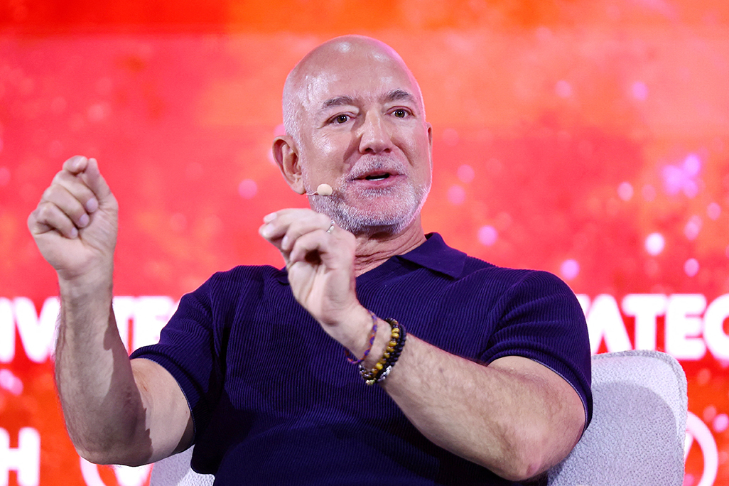 cover AI will lead to labour shortages, Bezos says in optimistic talk