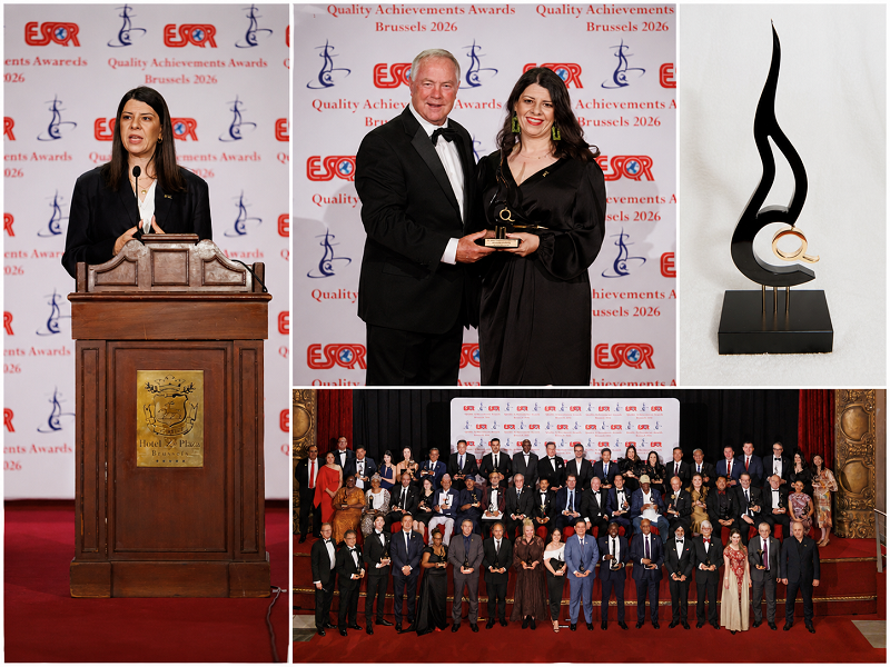 cover Karaiskakio honoured at 2026 ESQR Quality Achievements Awards in Brussels