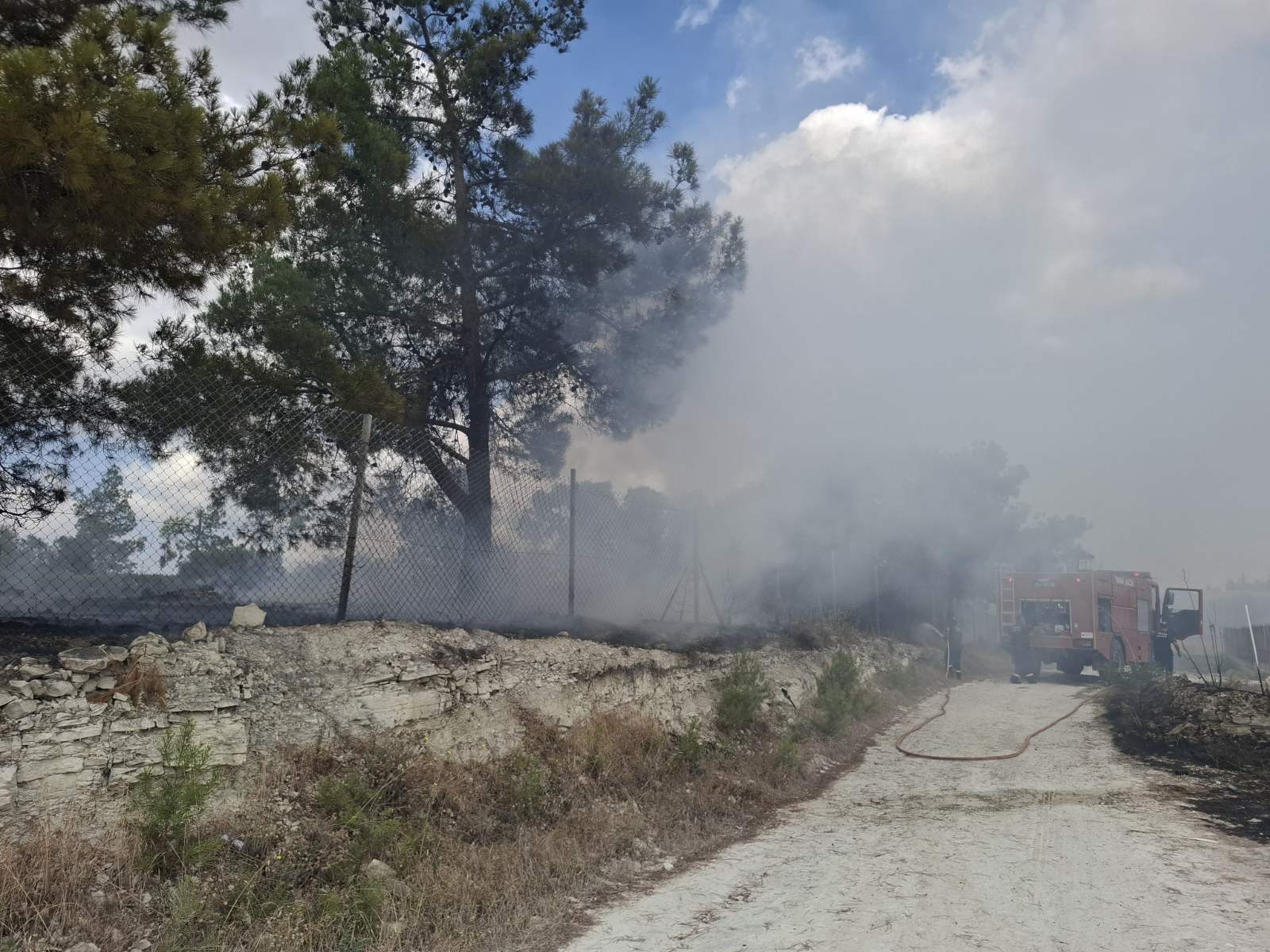 image Highway reopens after fire had closed both lanes