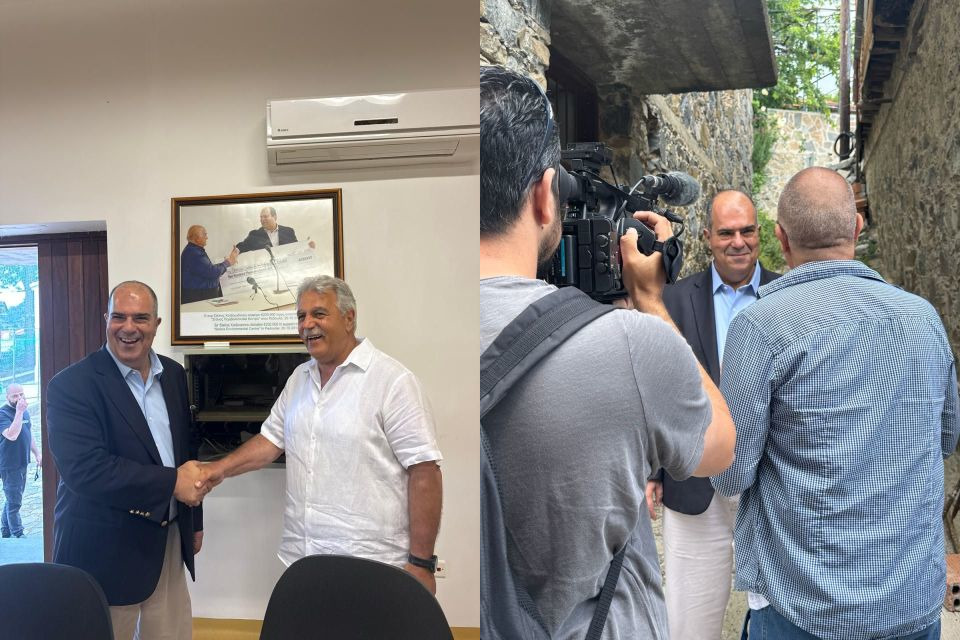 image Sir Stelios marks Pedoulas return with pledge to support local needs