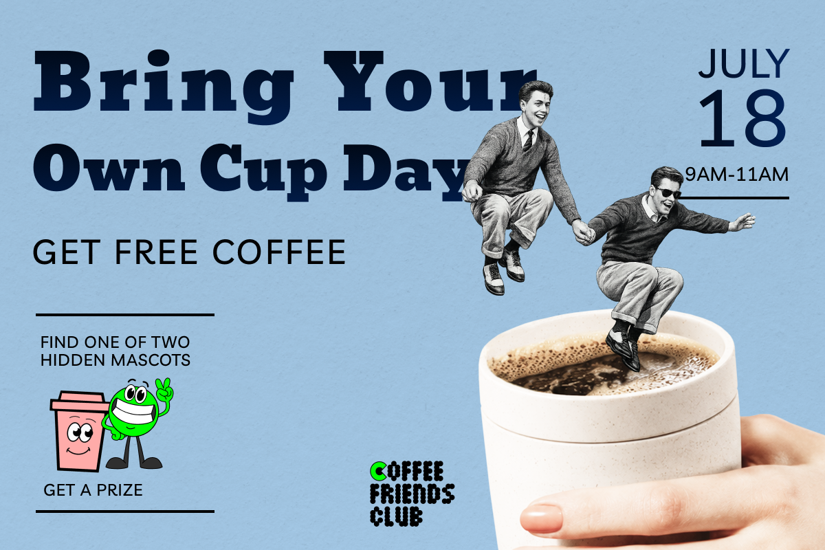 cover Free coffee offered for reusable cup campaign