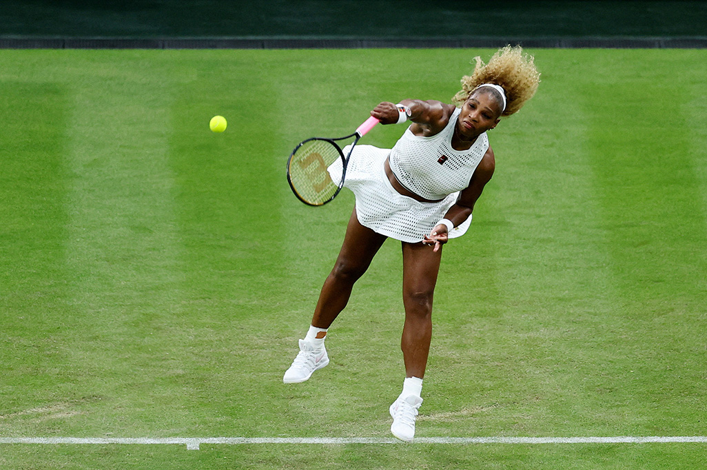 cover Serena fighting to be fit for Wimbledon doubles with Venus after knee issue