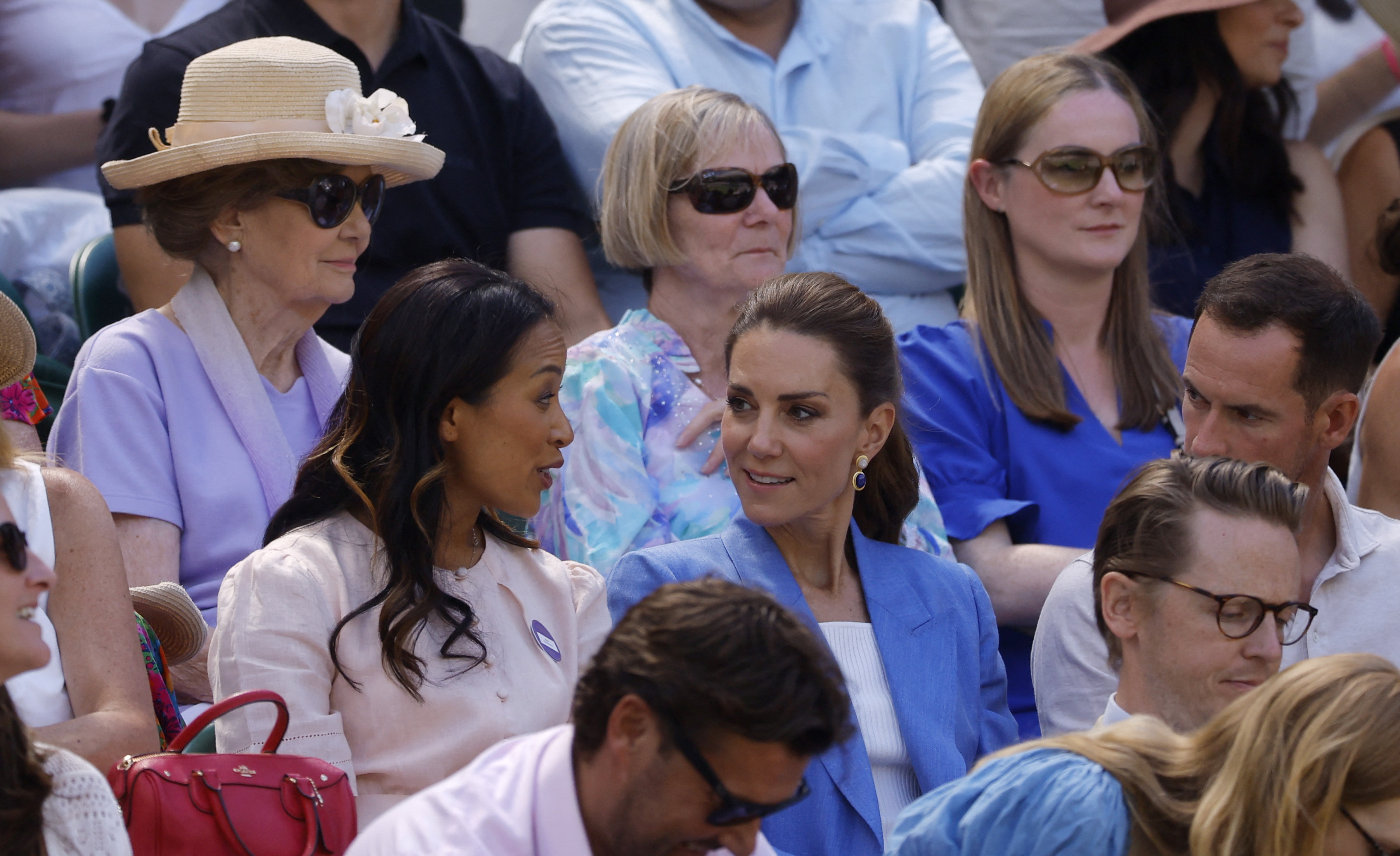 cover Princess Kate watches British hopefuls Fery and Swan on Wimbledon visit