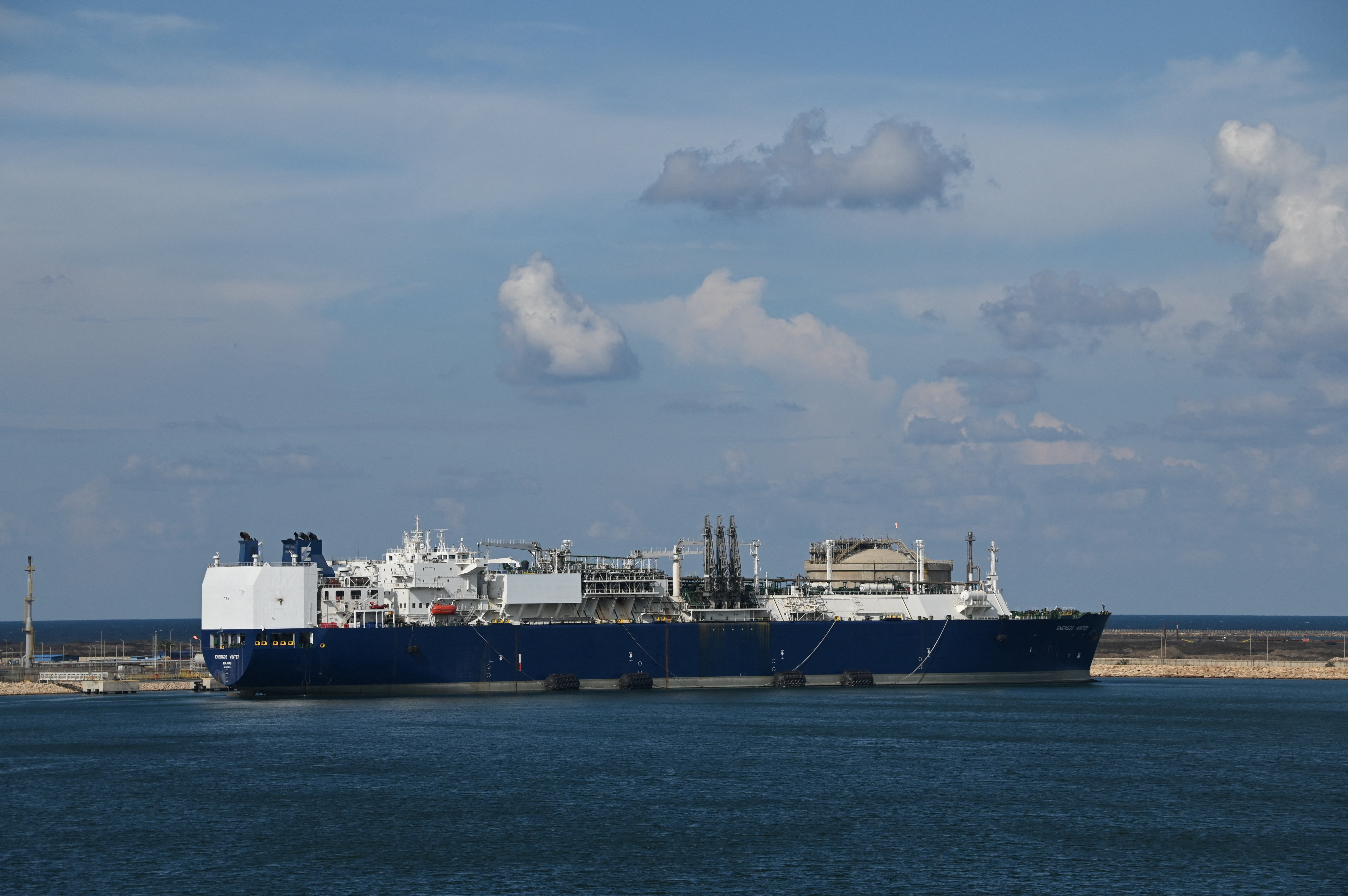 cover Egypt confirms drone caused fire on two gas vessels at Damietta