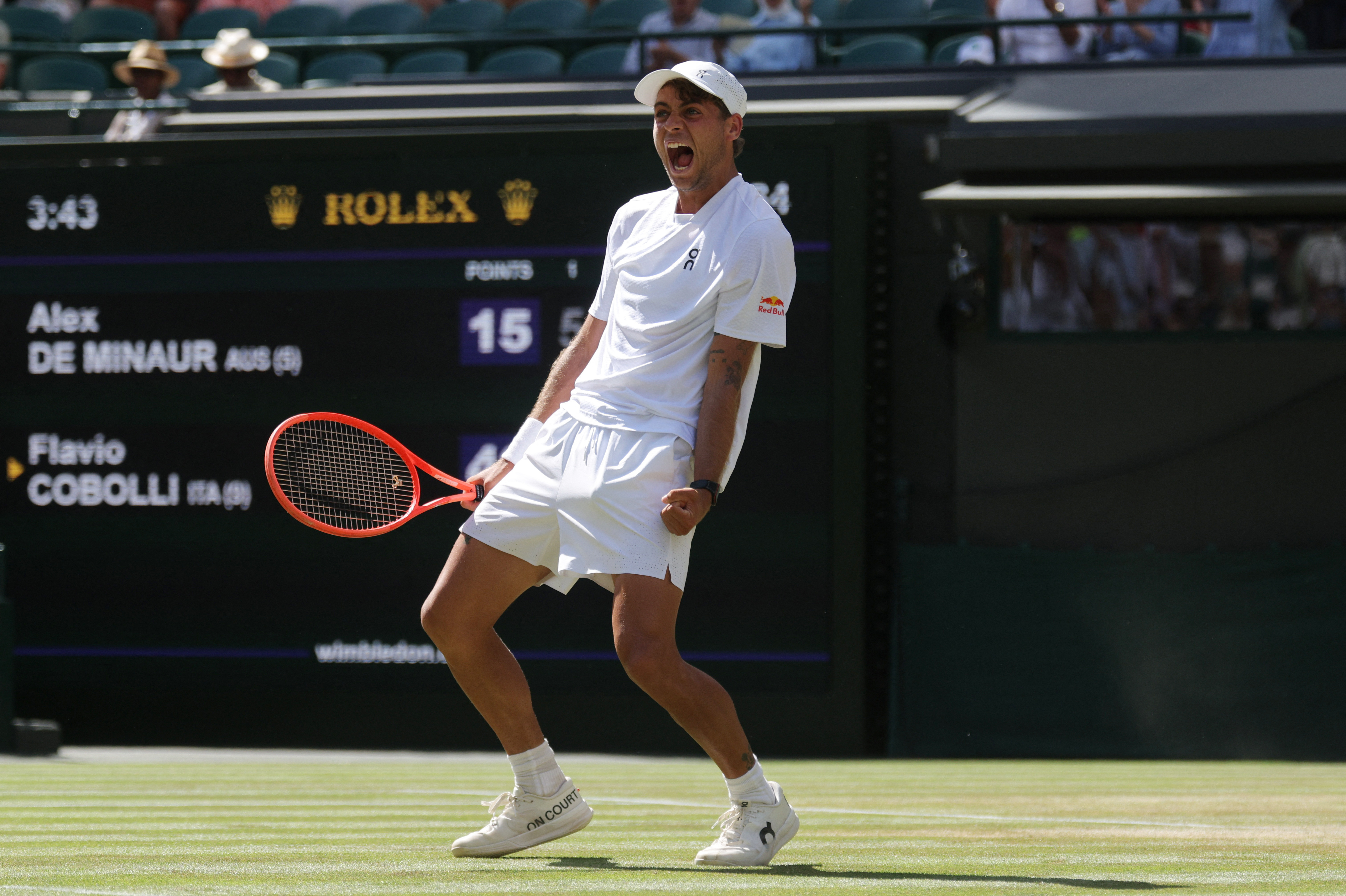 cover Cobolli dismantles De Minaur for return to Wimbledon quarter-finals