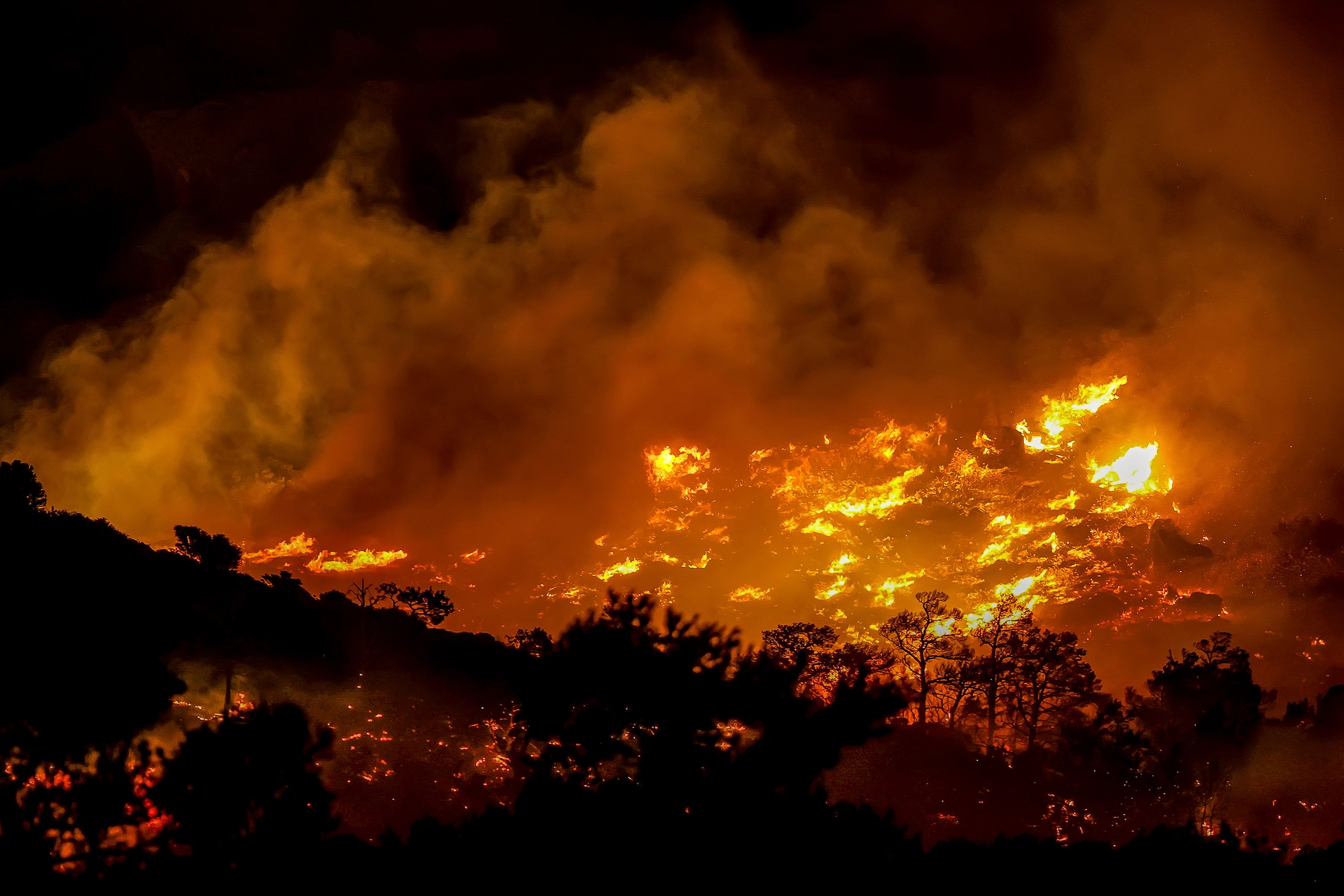 cover Two firefighters killed as wildfires sweep Crete