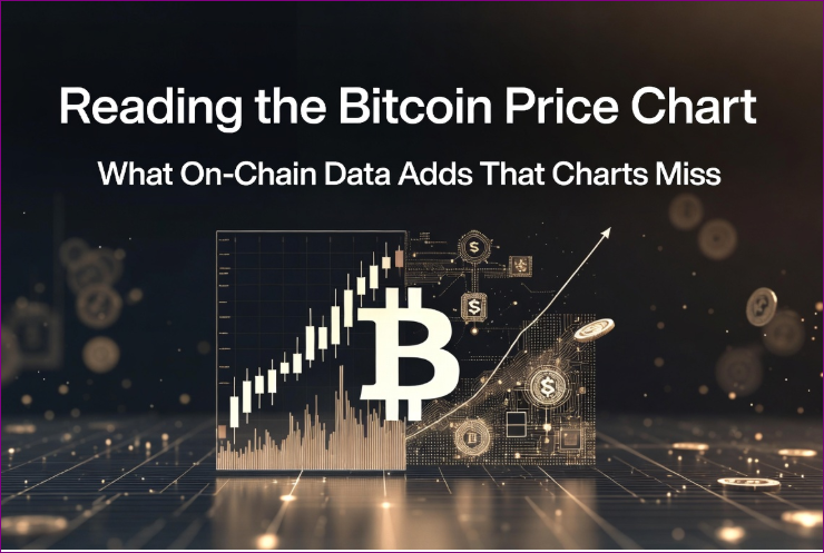 cover Reading the Bitcoin price chart: What on-chain data adds that charts miss