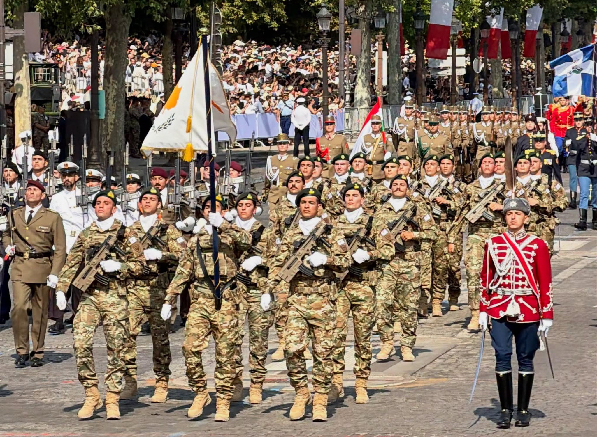 cover Cyprus showcases defence ties with France at Bastille Day parade