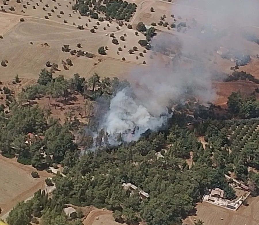image Wildfire in Pyrga brought under control