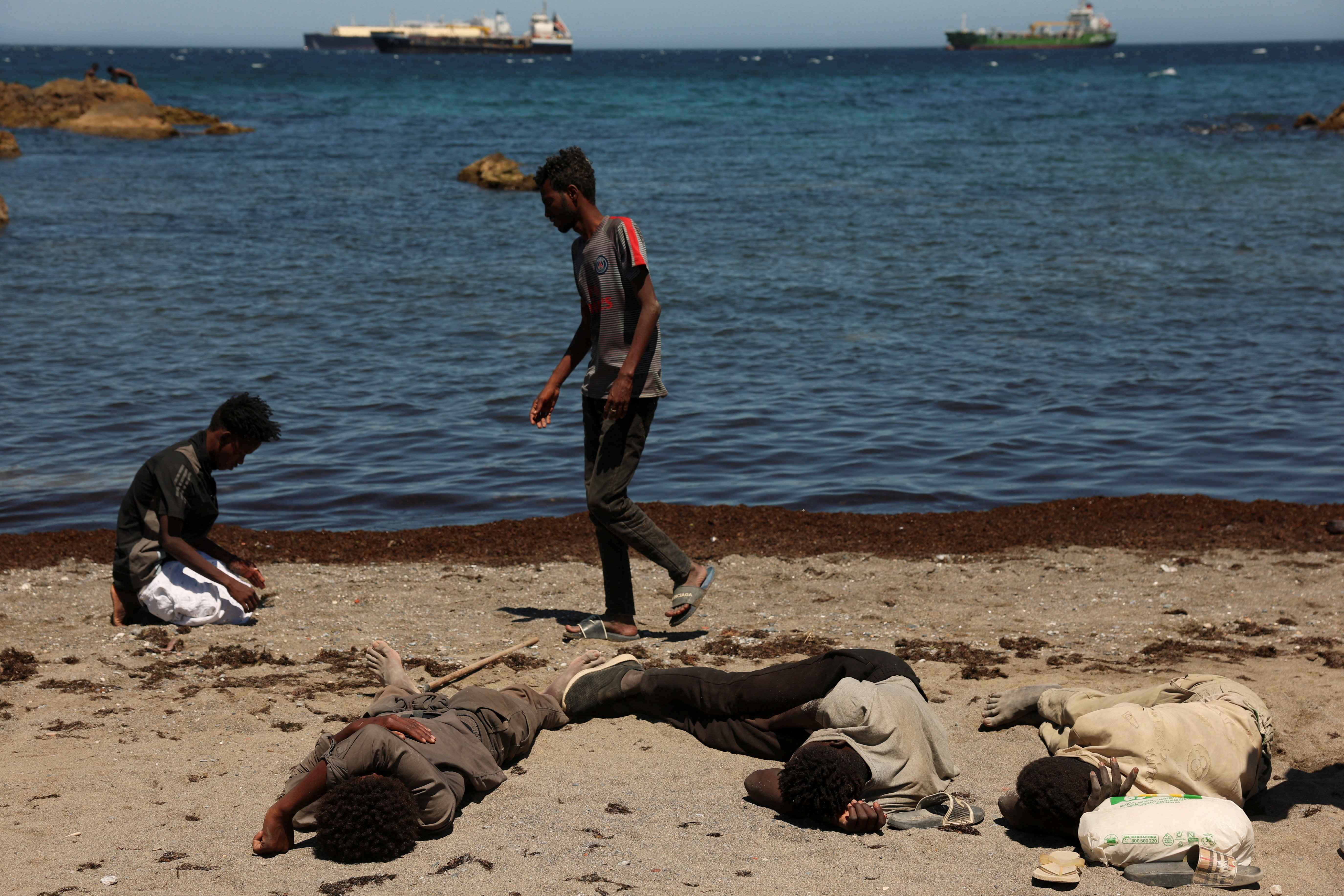cover The viral videos that inspired tens of thousands to swim to Spain’s Ceuta