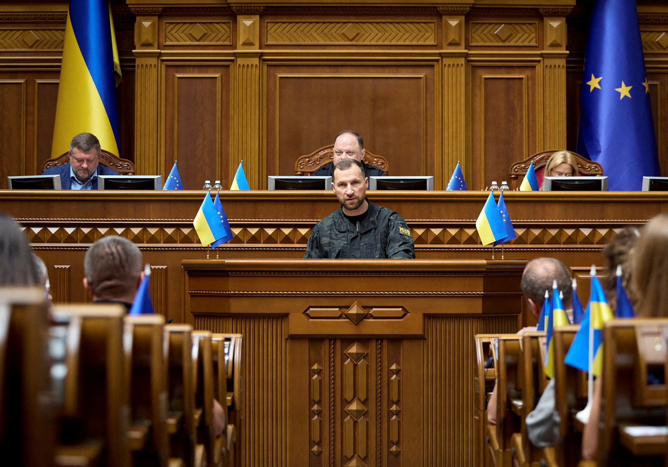 image Ousted Ukraine defence minister calls for wartime elections