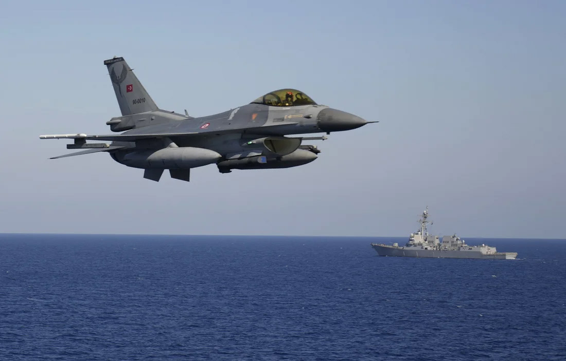 cover Turkish F-16 exercises increase over Cyprus airspace