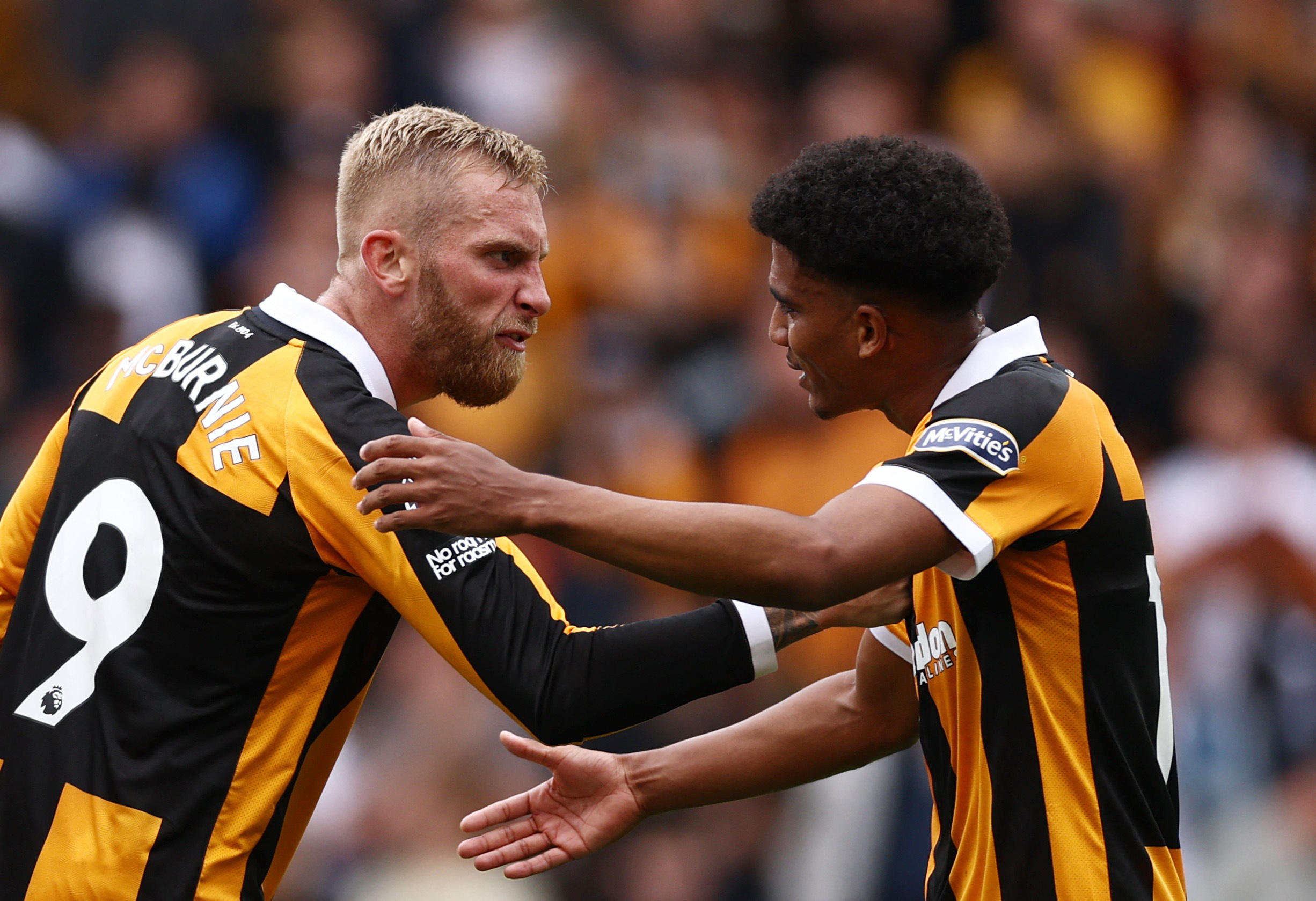 cover Hull stun Manchester United 2-0 on Premier League return