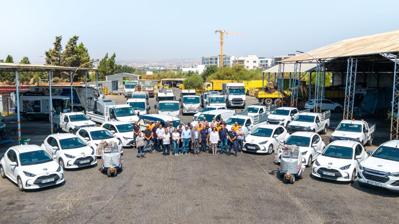cover Limassol municipality unveils €5.6m fleet upgrade