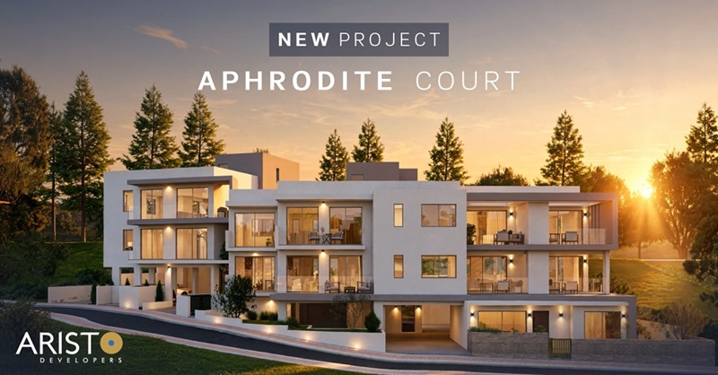 cover Aristo Developers unveils Aphrodite Court in Mesogi, Paphos