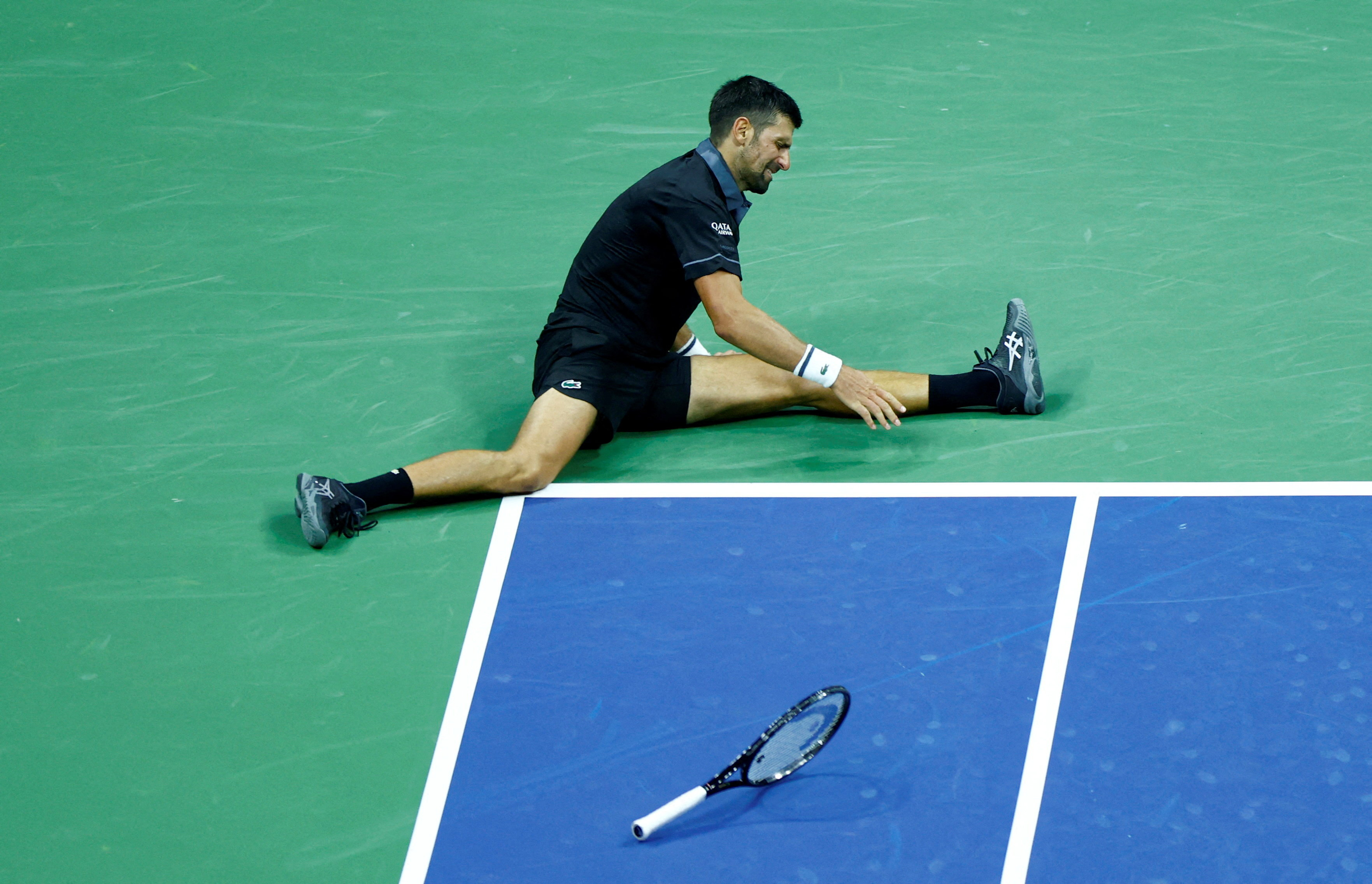 cover Djokovic crashes out of US Open in shock first-round defeat