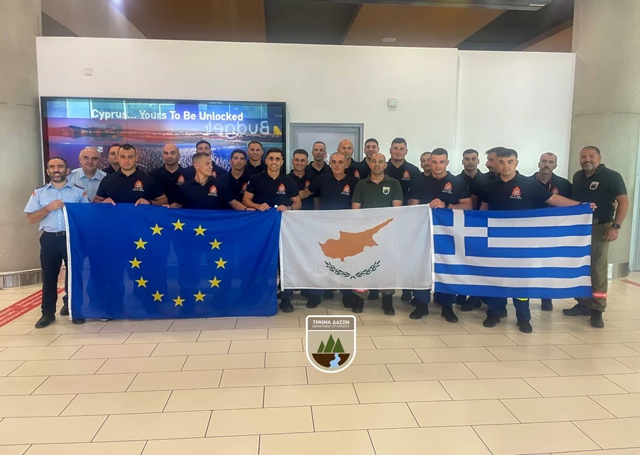 cover Cyprus hosts Greek forest firefighting team