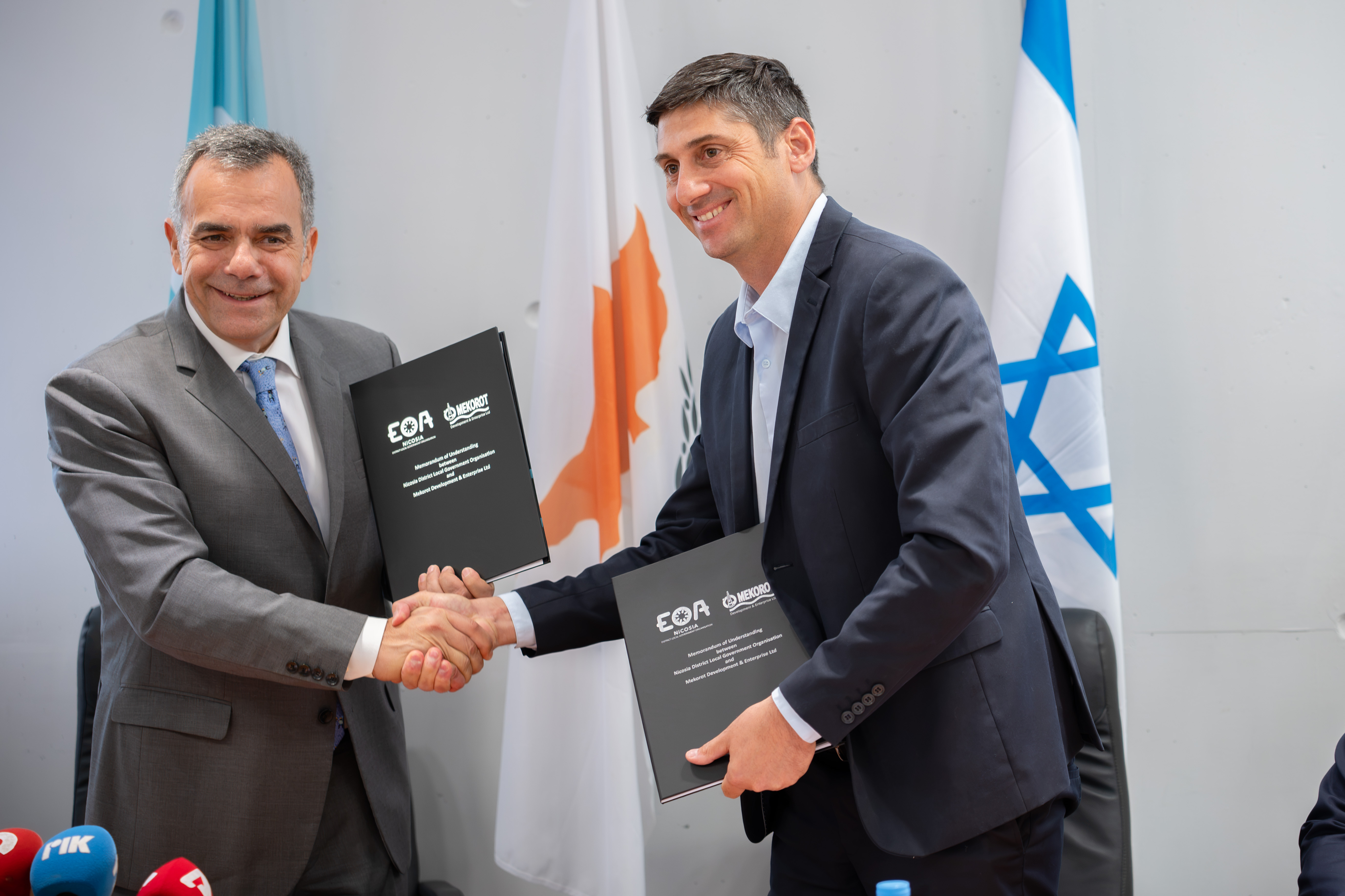 cover Nicosia EOA signs water management deal with Israel’s Mekorot