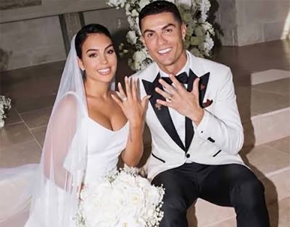 cover Ronaldo weds longtime partner Rodriguez in Portugal