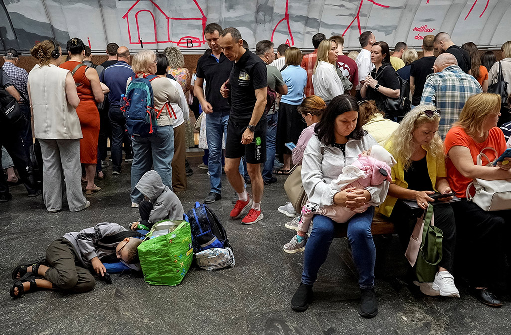 cover Russian drone barrage on Kyiv enters fifth day, disrupting life across capital