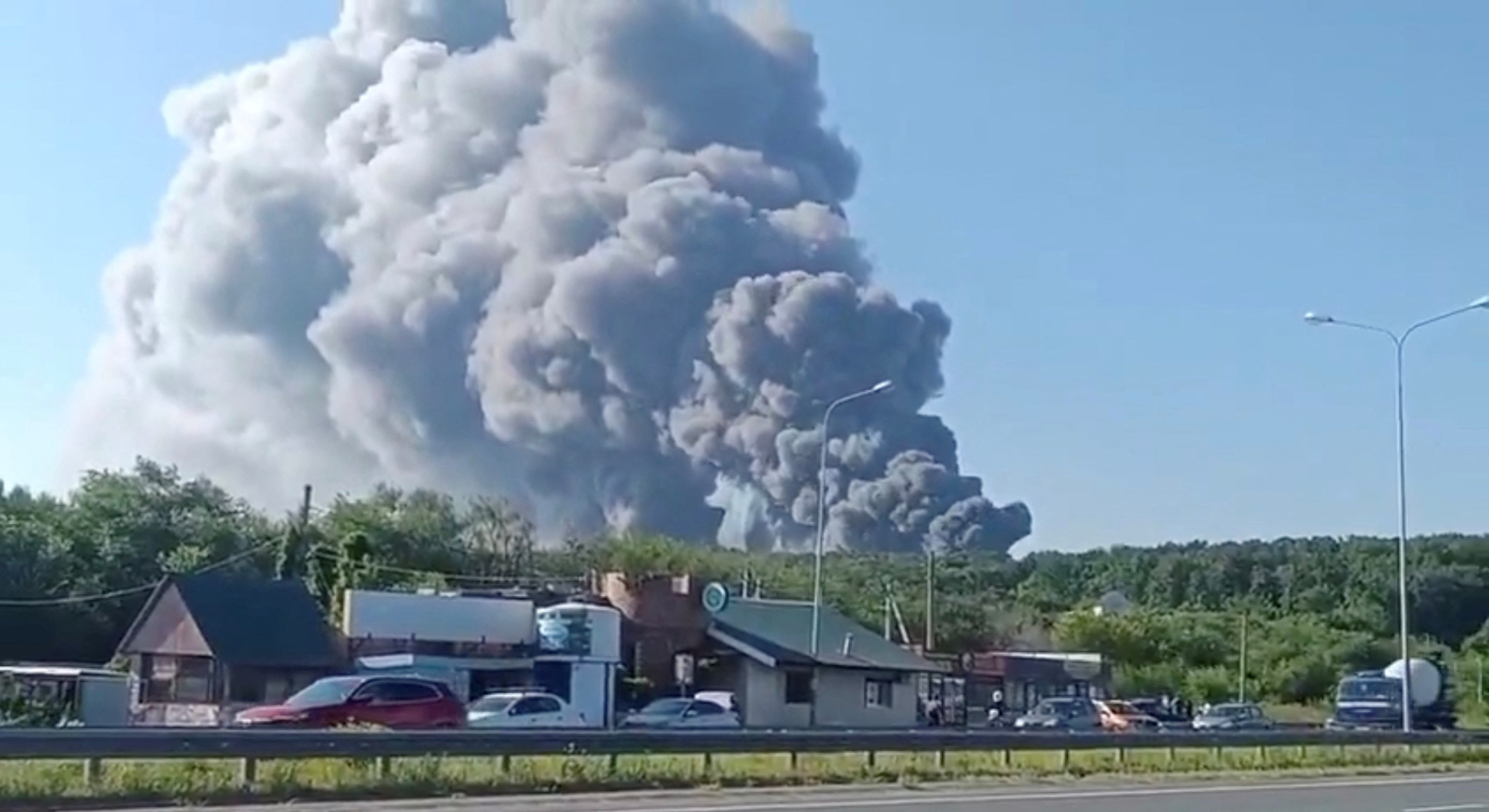 cover Ukrainian drones kill two in Russia, strike Wildberries warehouse, governors say