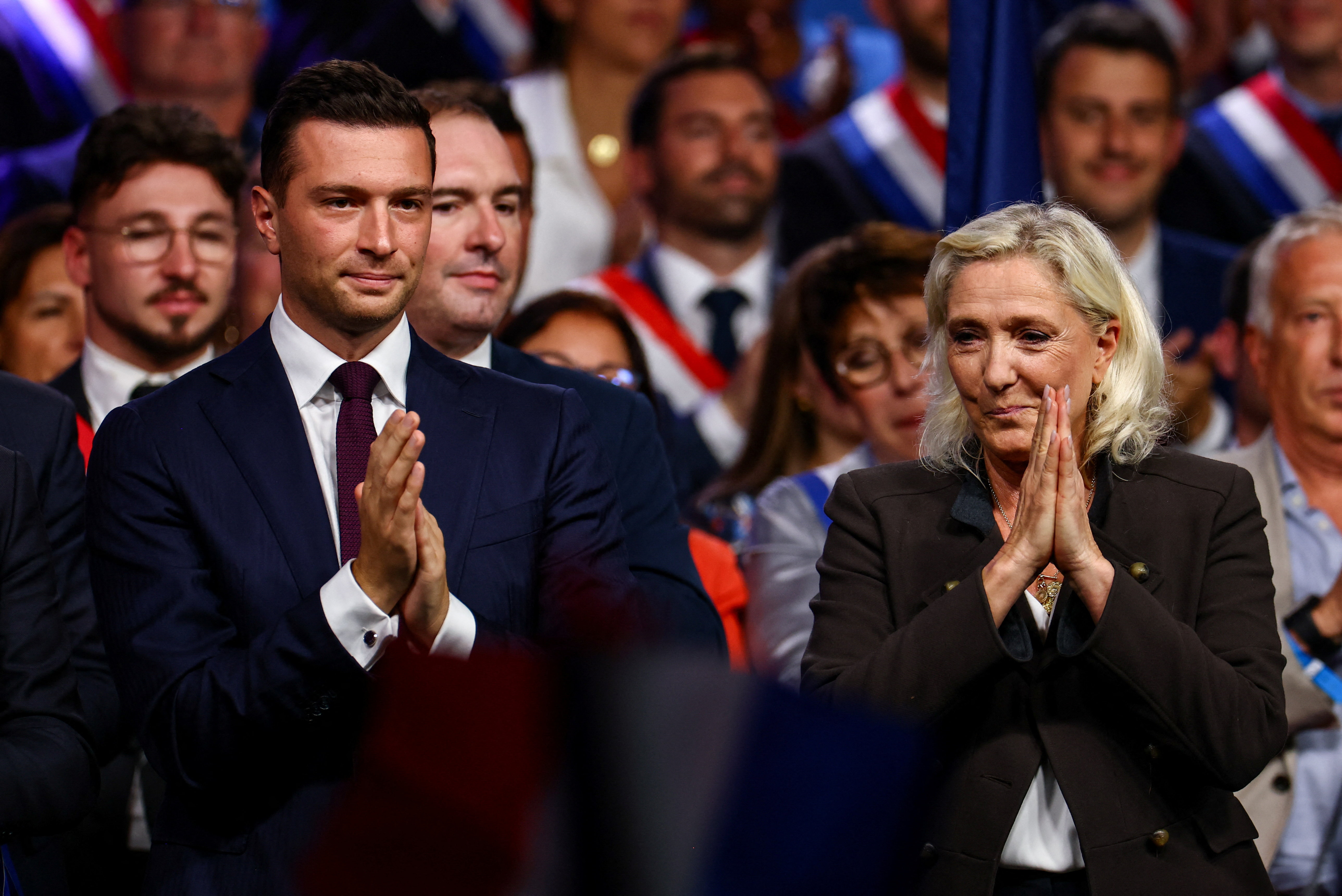 cover Kremlin rejects Le Pen/Bardella rebuke, says Russia is no threat to France 
