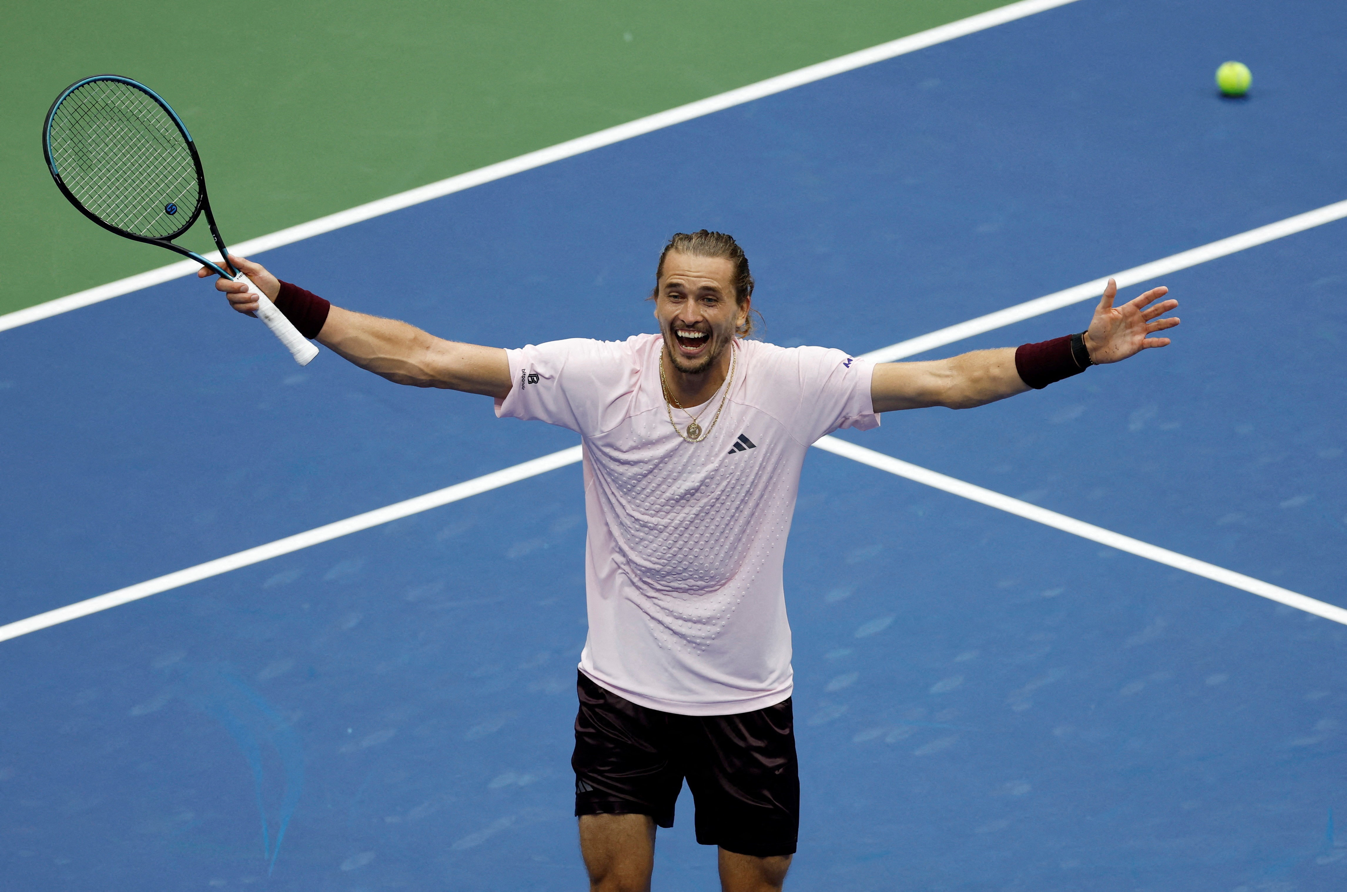 cover Zverev banishes US Open demons with victory over Shelton