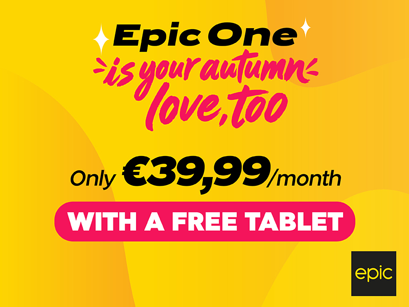 cover Epic One: meet all your communication, entertainment needs for just €39,99/month
