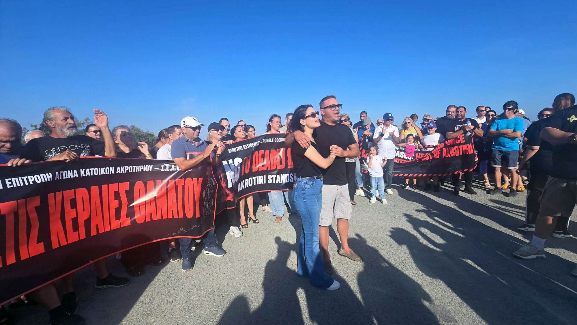 cover Akrotiri villagers protest planned new British listening antennae