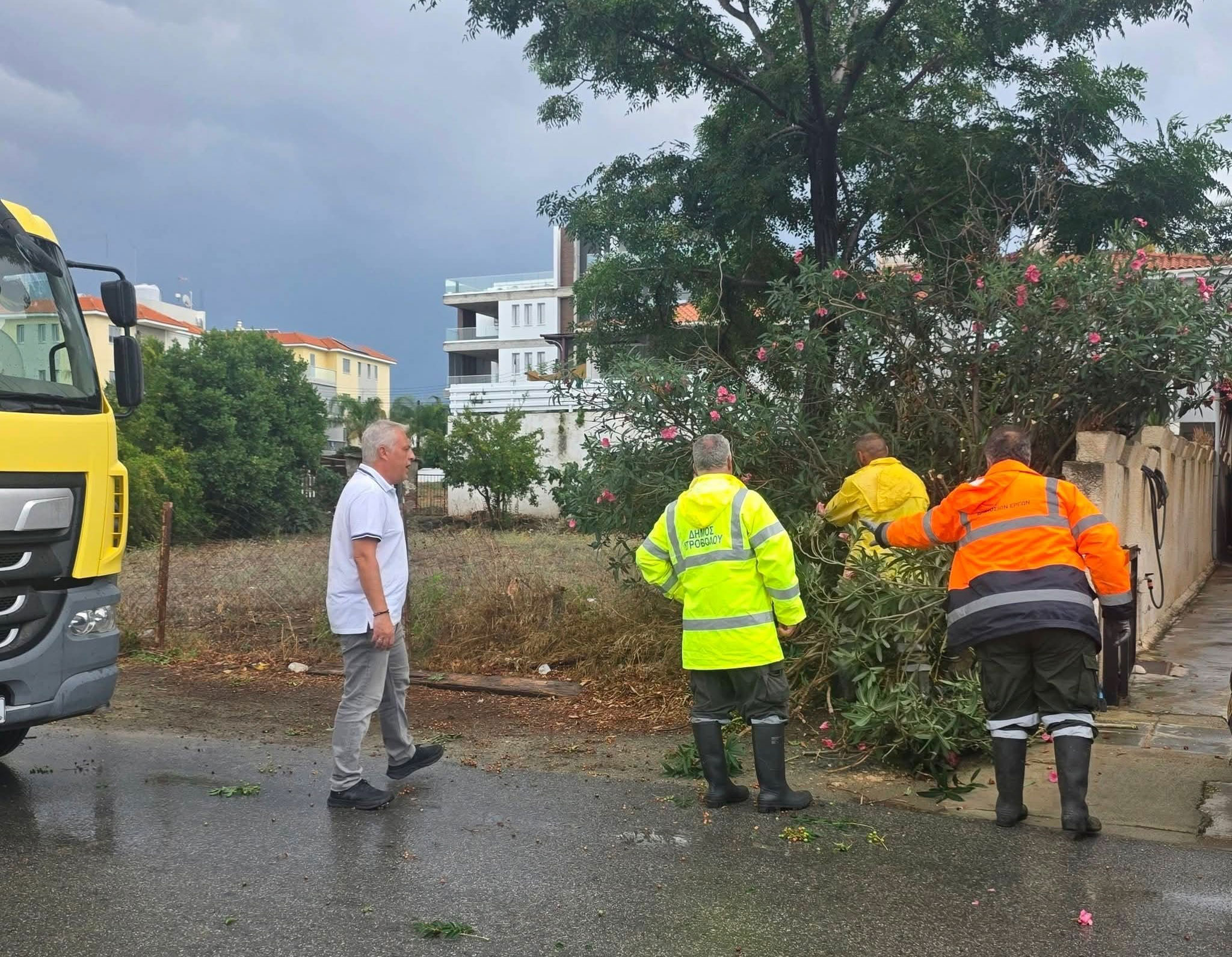 cover Twelve damage reports filed after Larnaca storm
