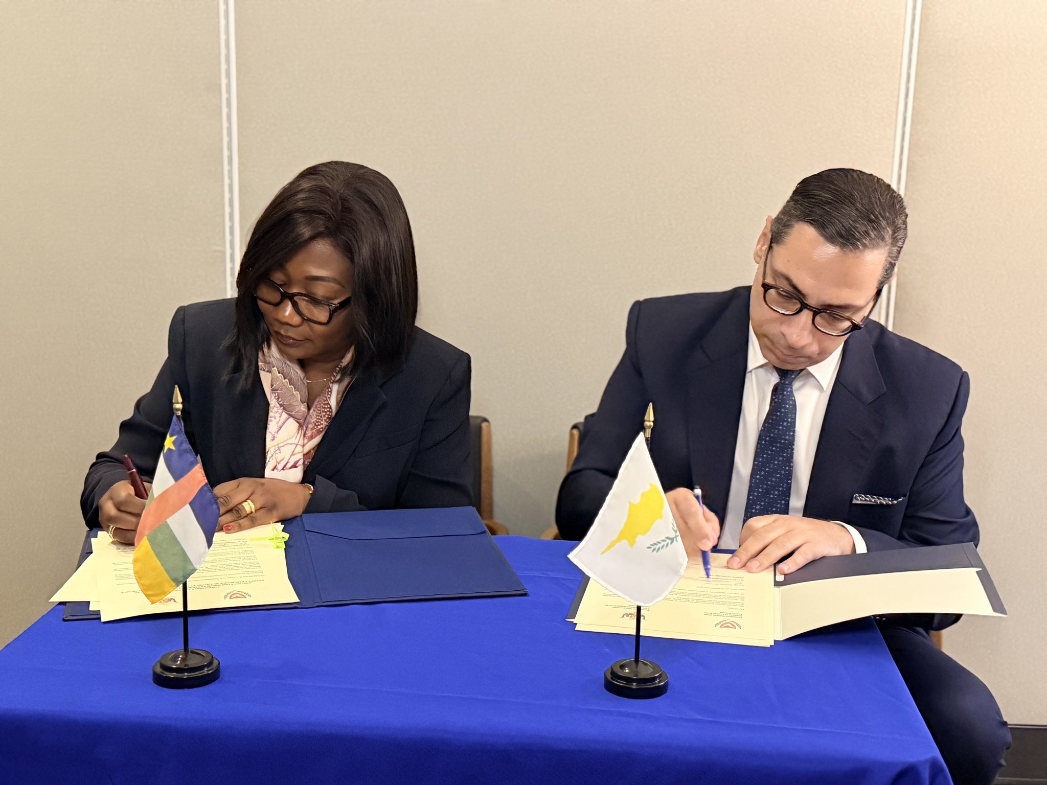 cover Cyprus, Central African Republic establish diplomatic relations