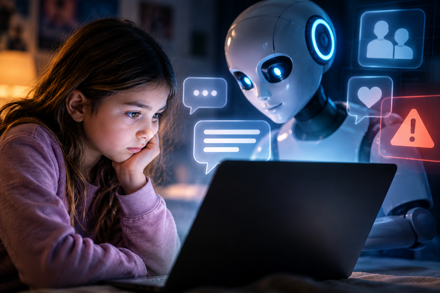 cover Google safety pioneer urges AI slowdown over risks to children