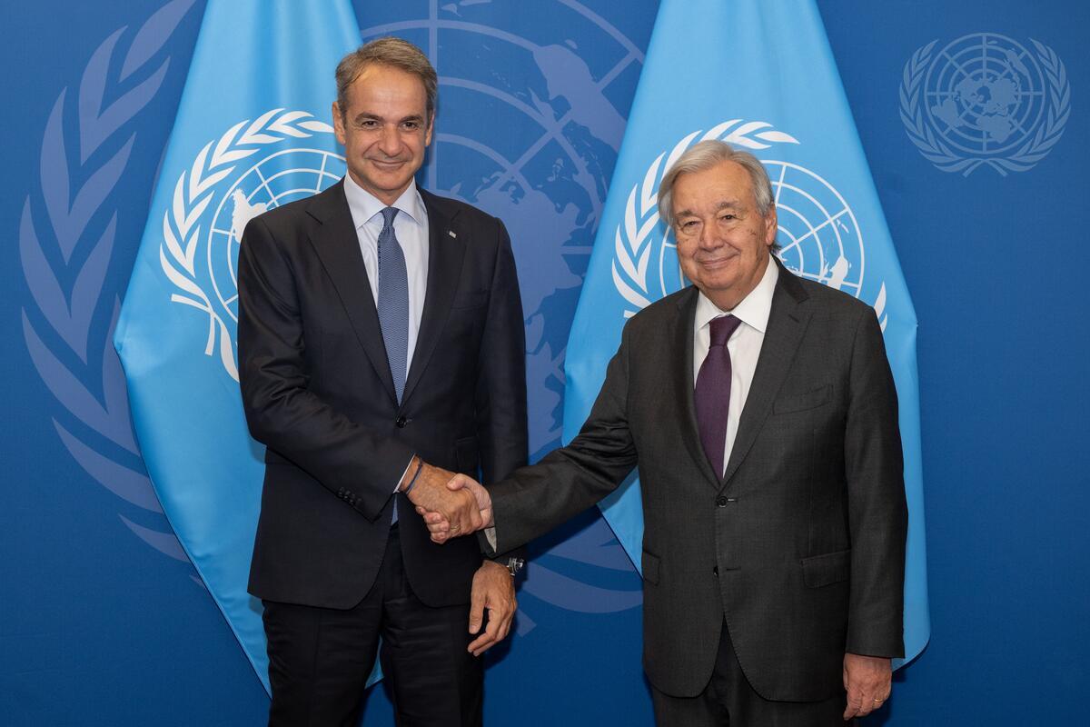 cover Guterres, Mitsotakis discuss Cyprus problem