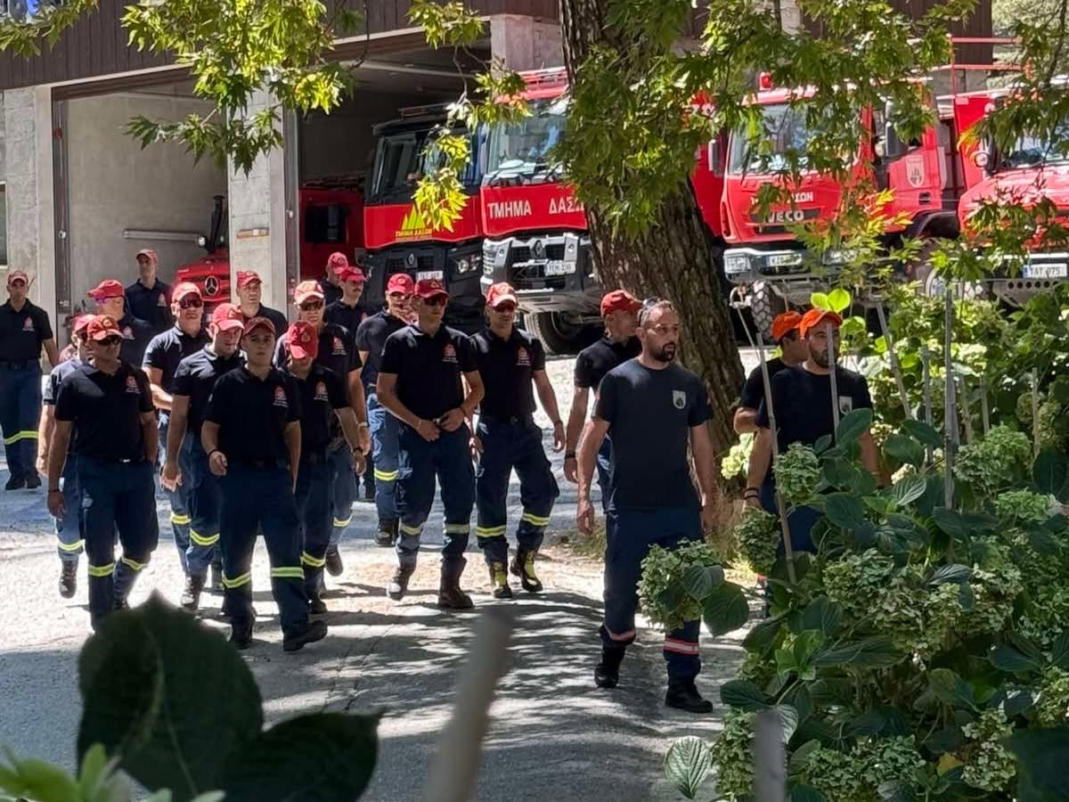 cover Greek firefighting team joins first real operation in Cyprus