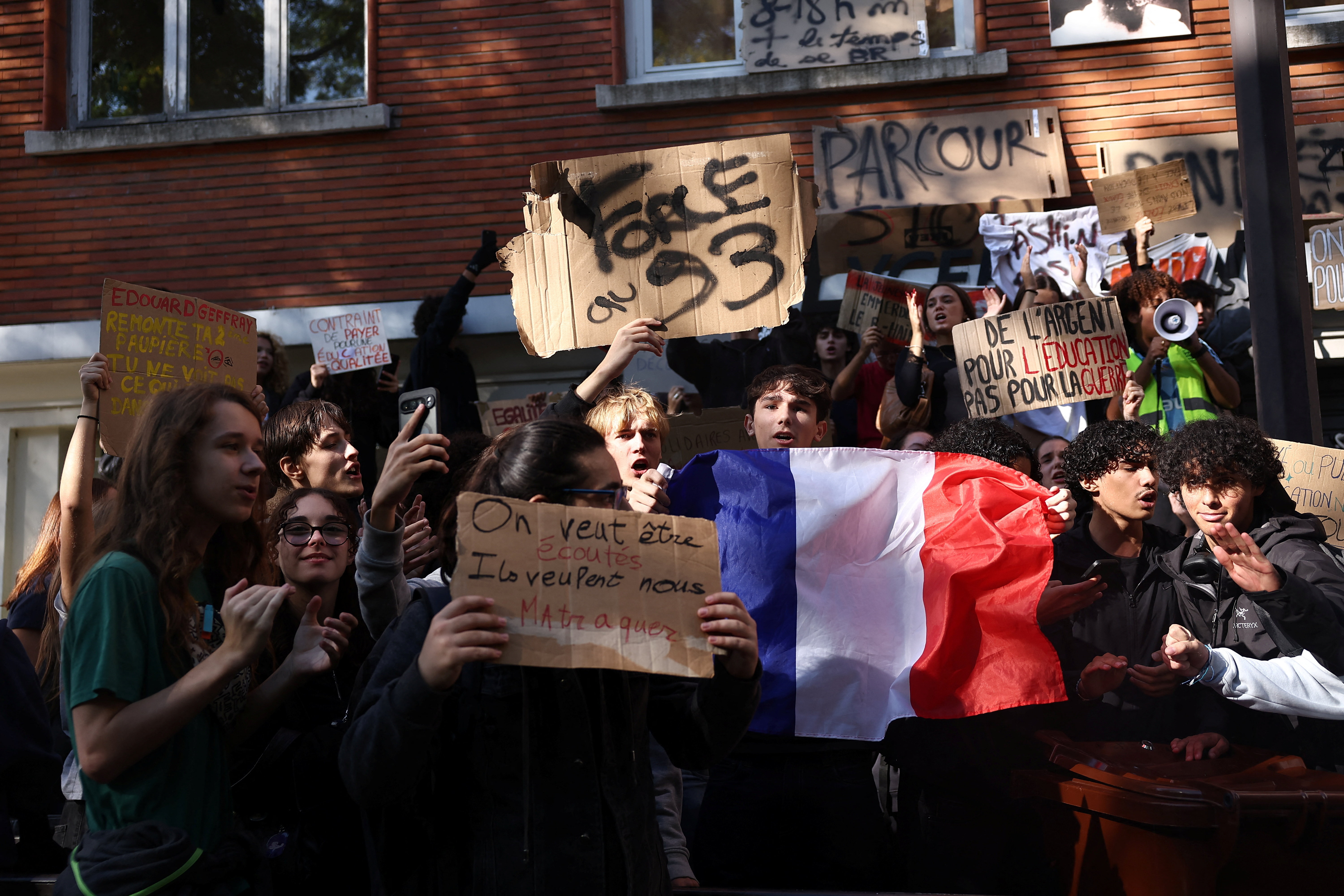 cover Hundreds of French schools stay closed ahead of nationwide day of student protests