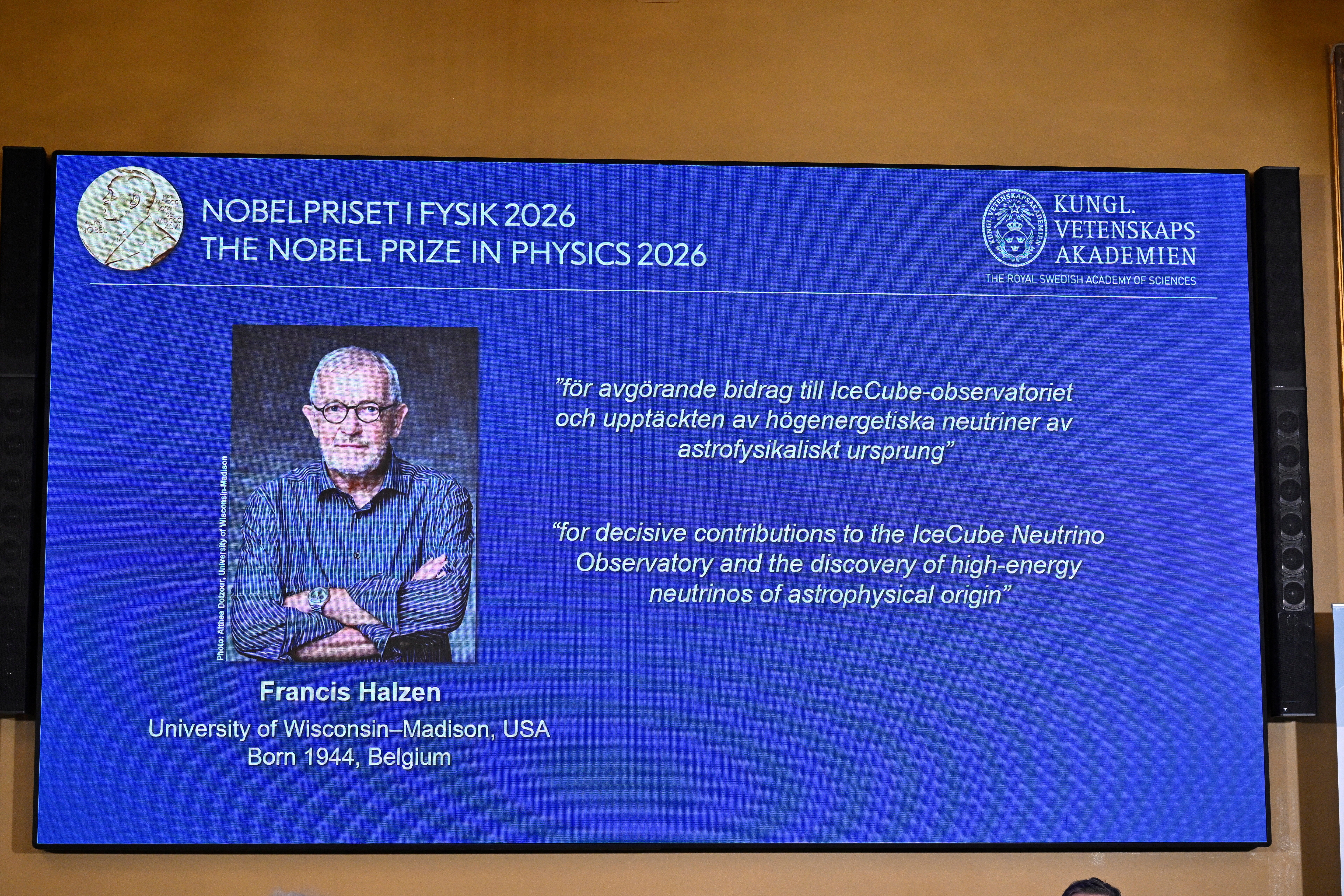cover &#8216;Ghost particle&#8217; hunter Halzen wins Nobel Physics Prize