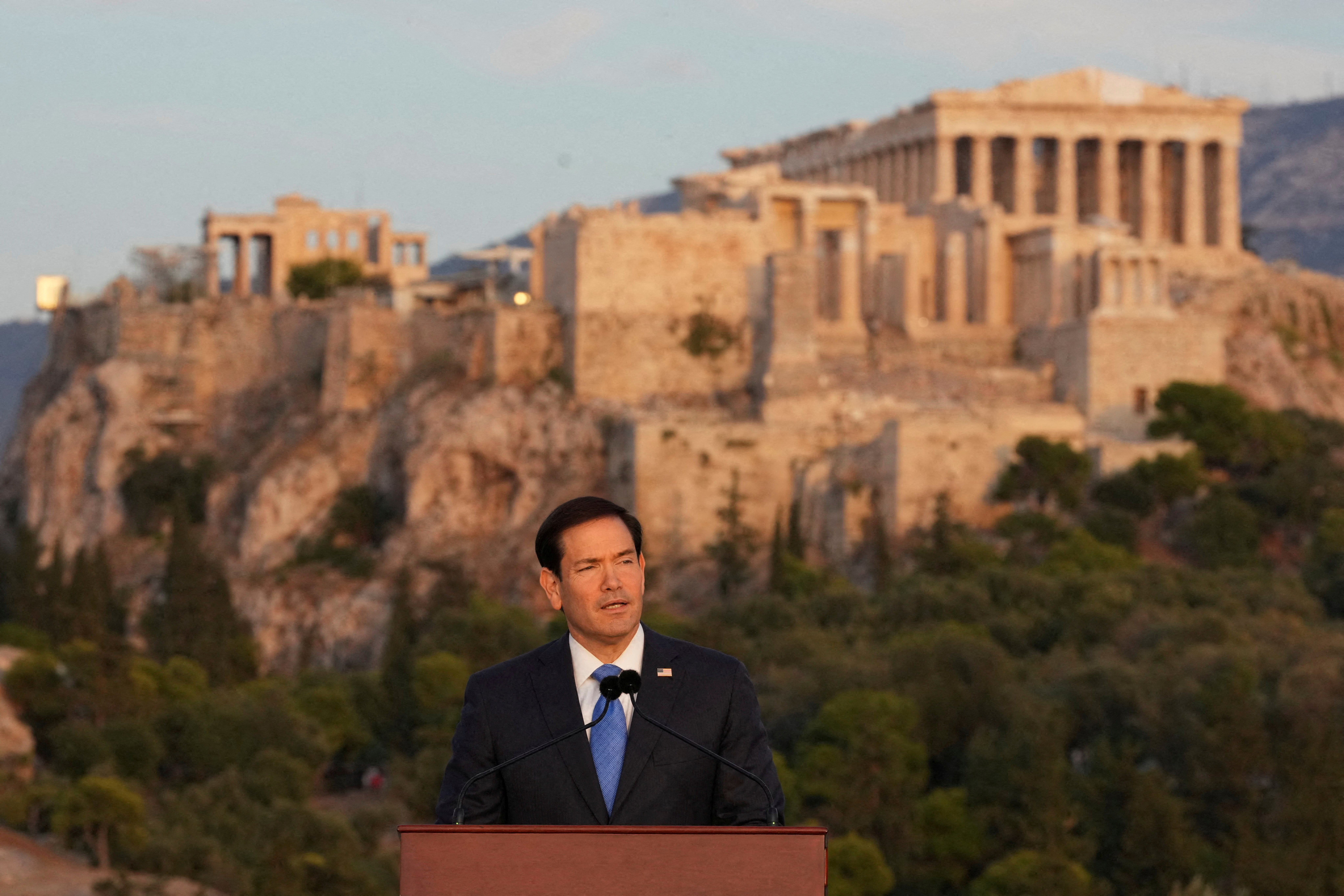 image Rubio to link ancient Greek values to &#8216;America First&#8217; speech in Athens