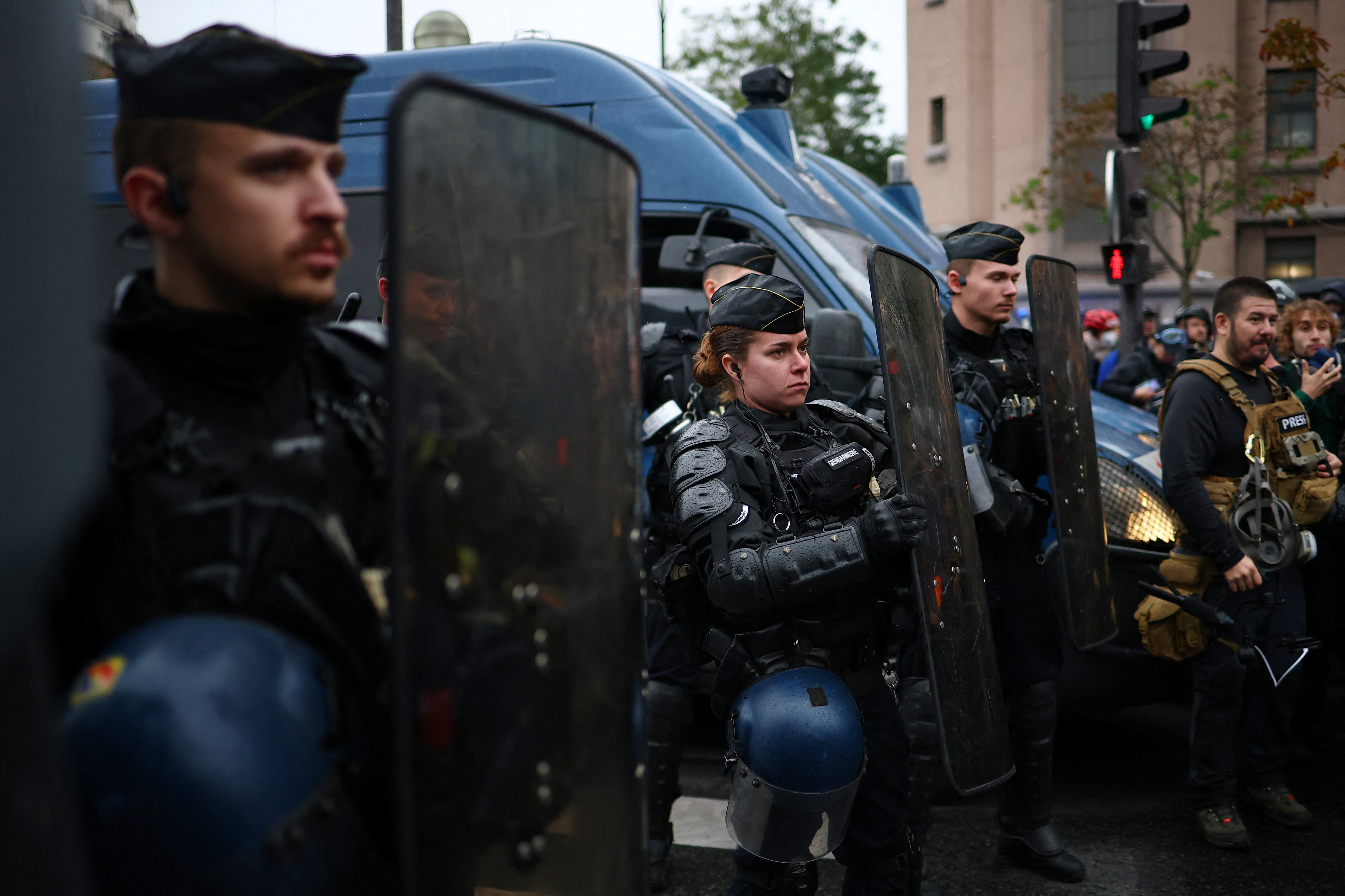 cover France deploys 70,000 police to try to contain nationwide protests