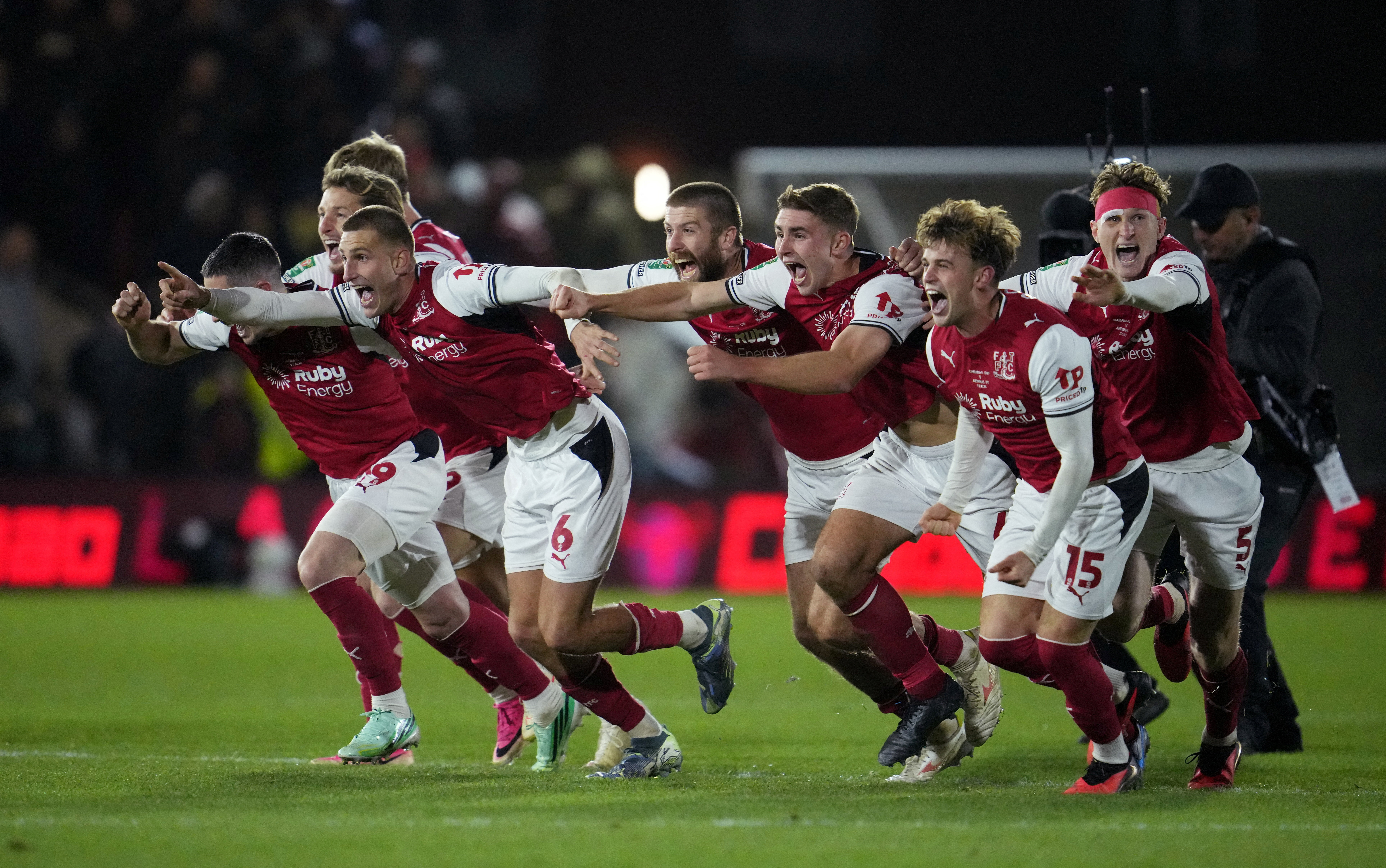 cover Fourth-tier Fleetwood stun Arsenal in League Cup shootout