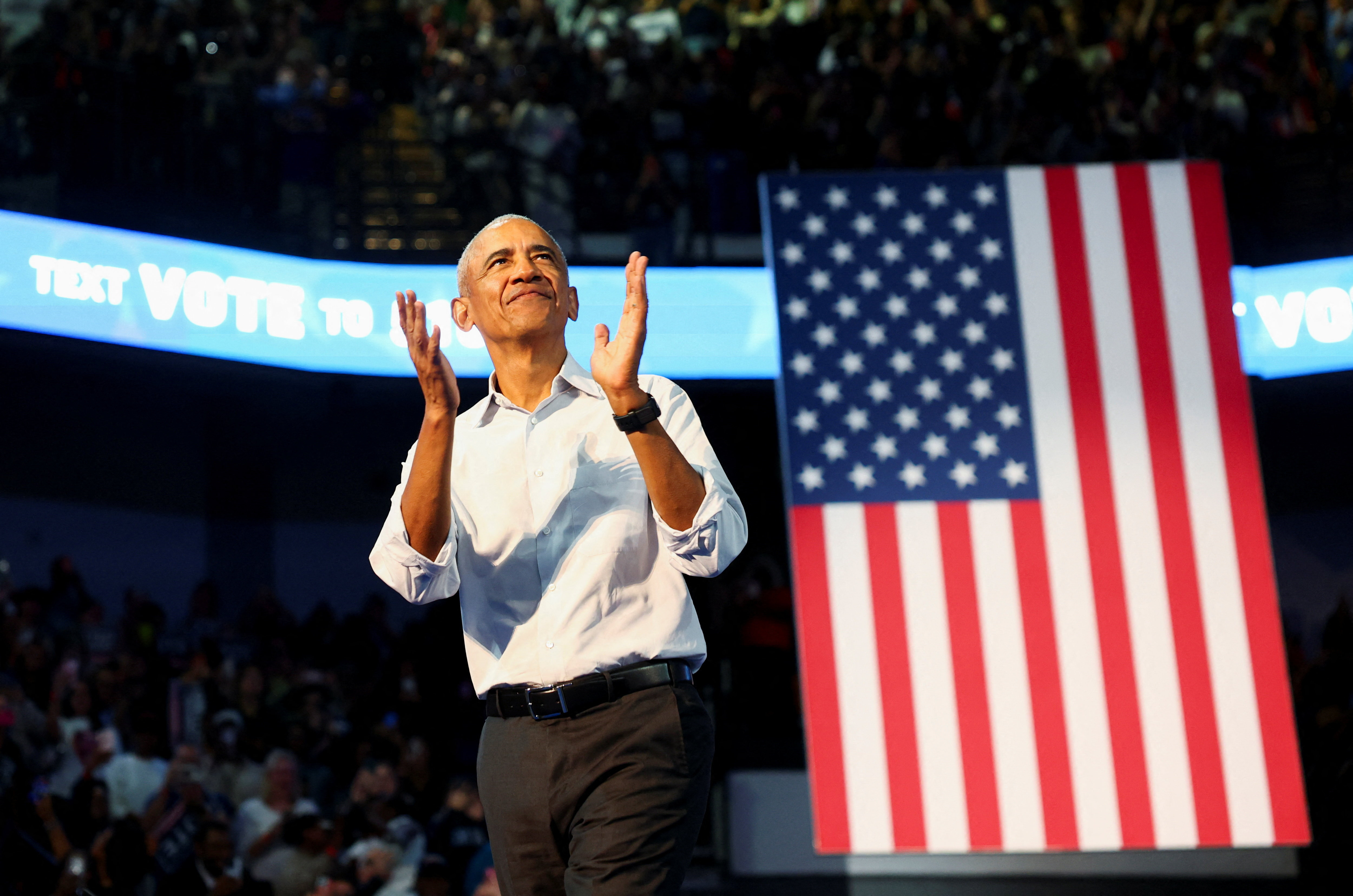 cover Trump and Obama clash on campaign trail ahead of US midterms