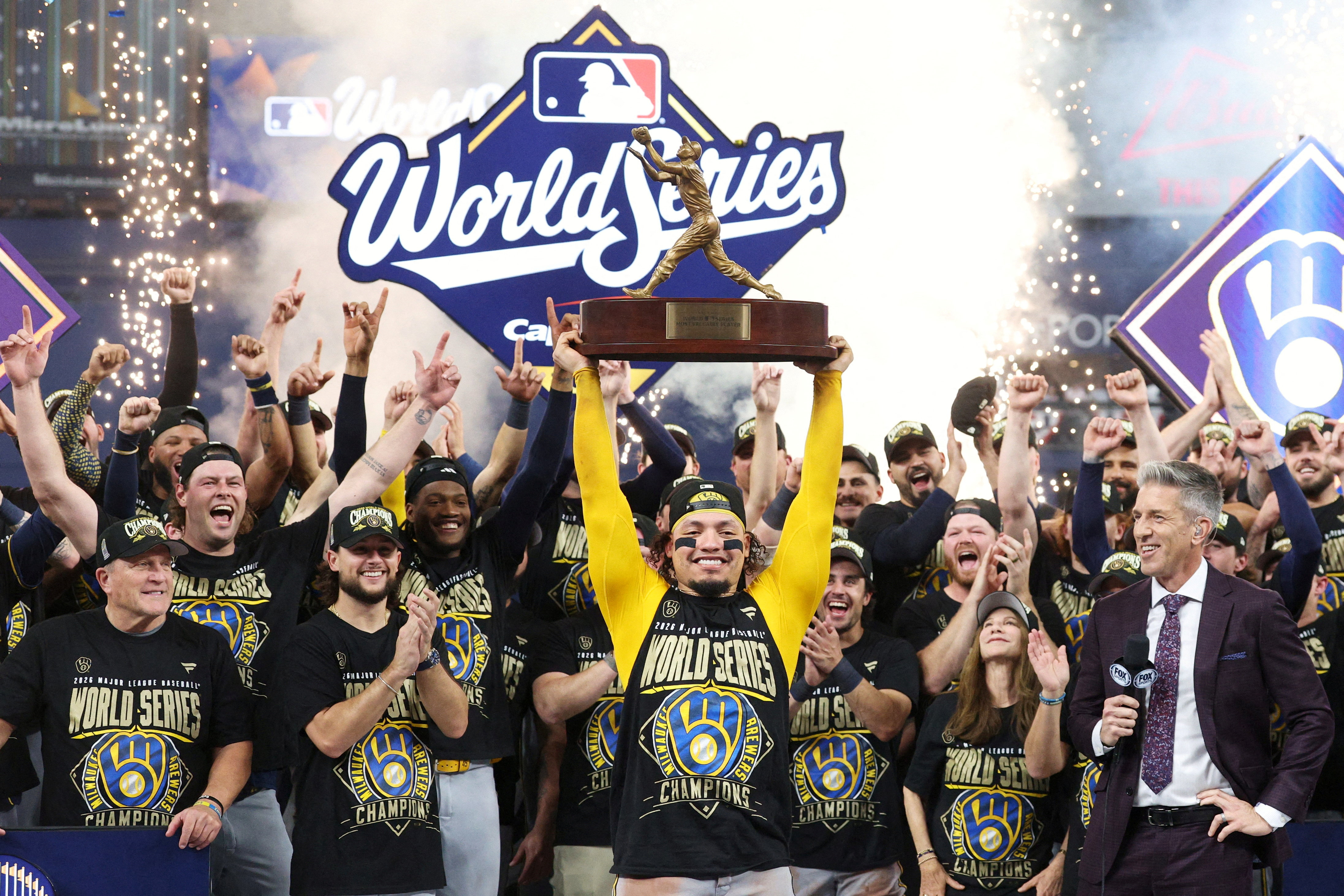 cover Brewers win first World Series in 57-year history