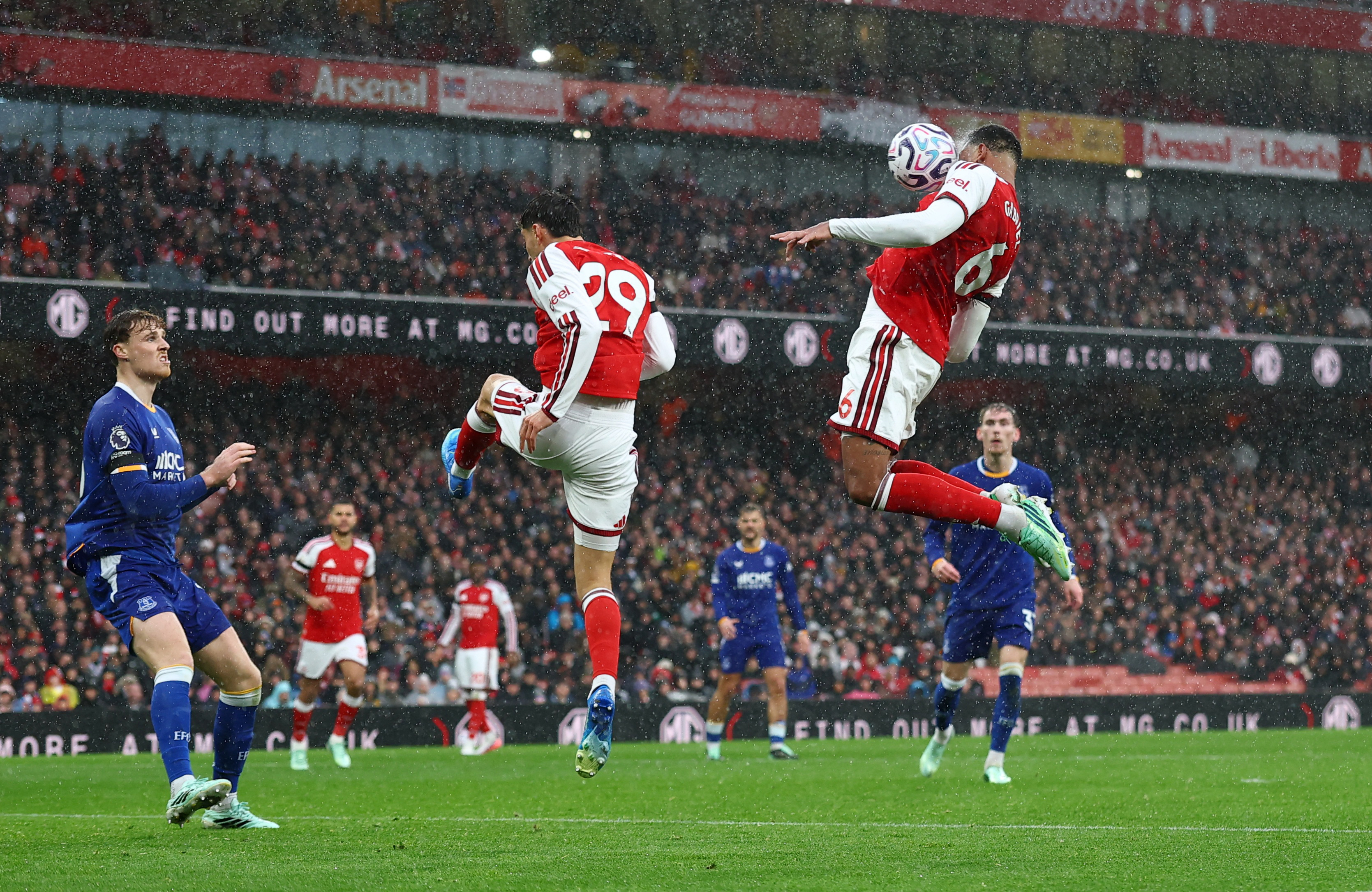 cover Arsenal join Man City at summit after Villa end leaders&#8217; perfect start