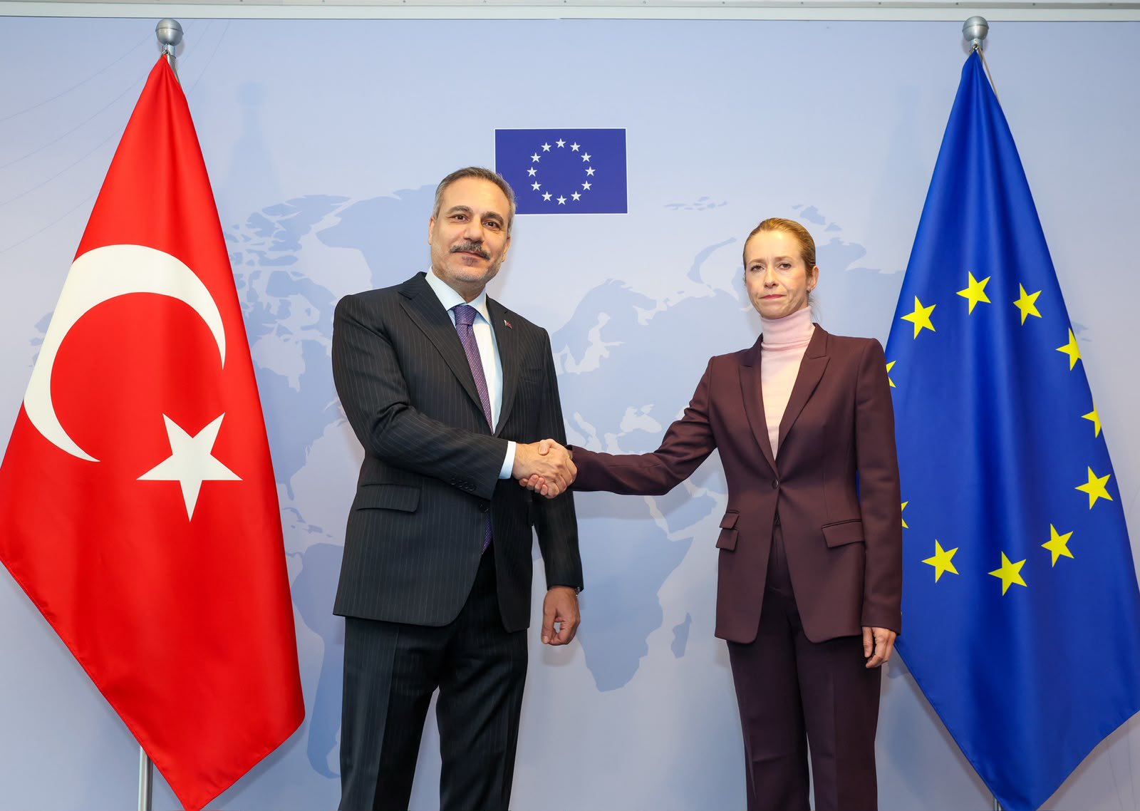 cover Kallas tells Fidan that Turkey-Libya maritime deal infringes on rights of third states