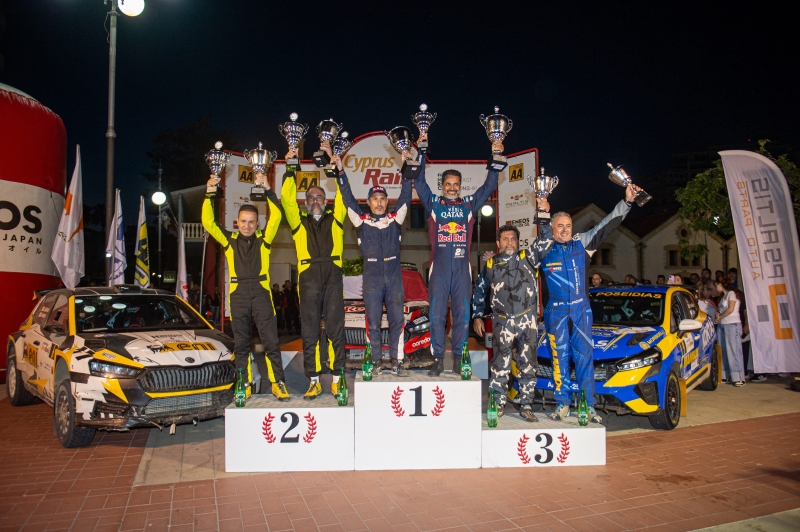 cover Petrolina Racing Team on the Podium at Cyprus Rally 2026Simos Galatariotis and Antonis Ioannou secure second place overall