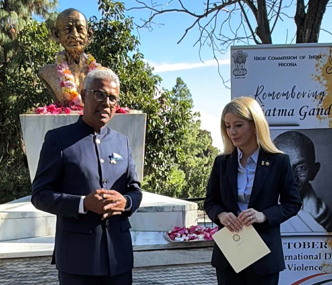 cover House president highlights Gandhi’s message of peace and dialogue