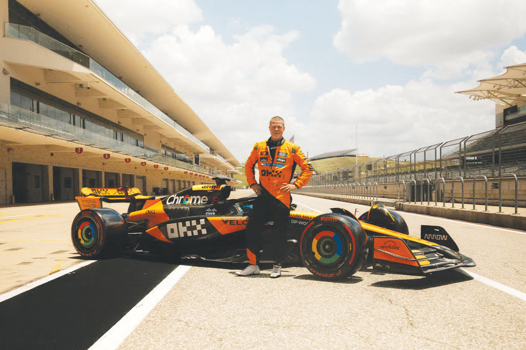 cover McLaren to sell five F1 cars, all driven by champions and one by Brad Pitt