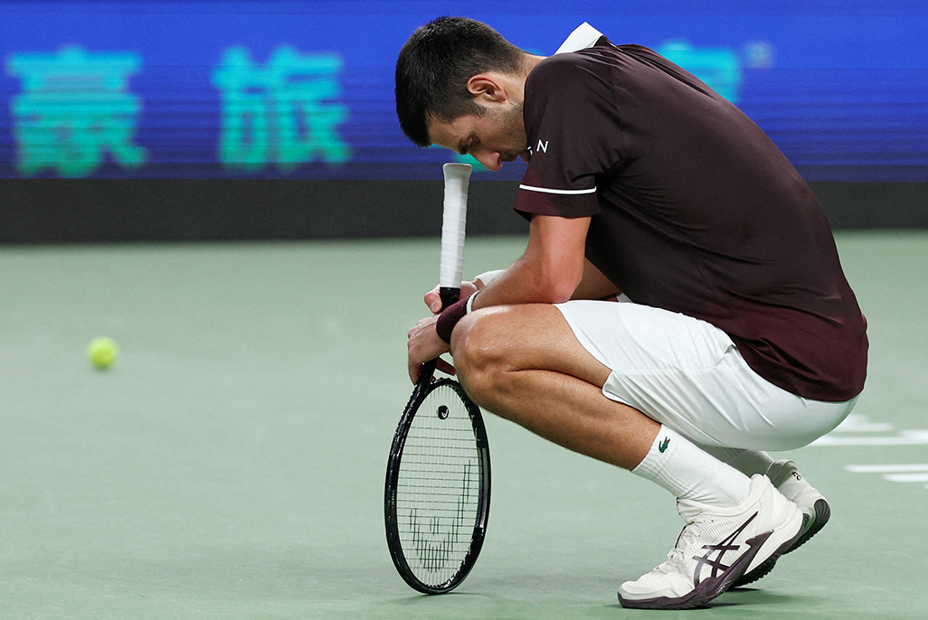 cover Djokovic dumped out of Shanghai Masters by Hurkacz